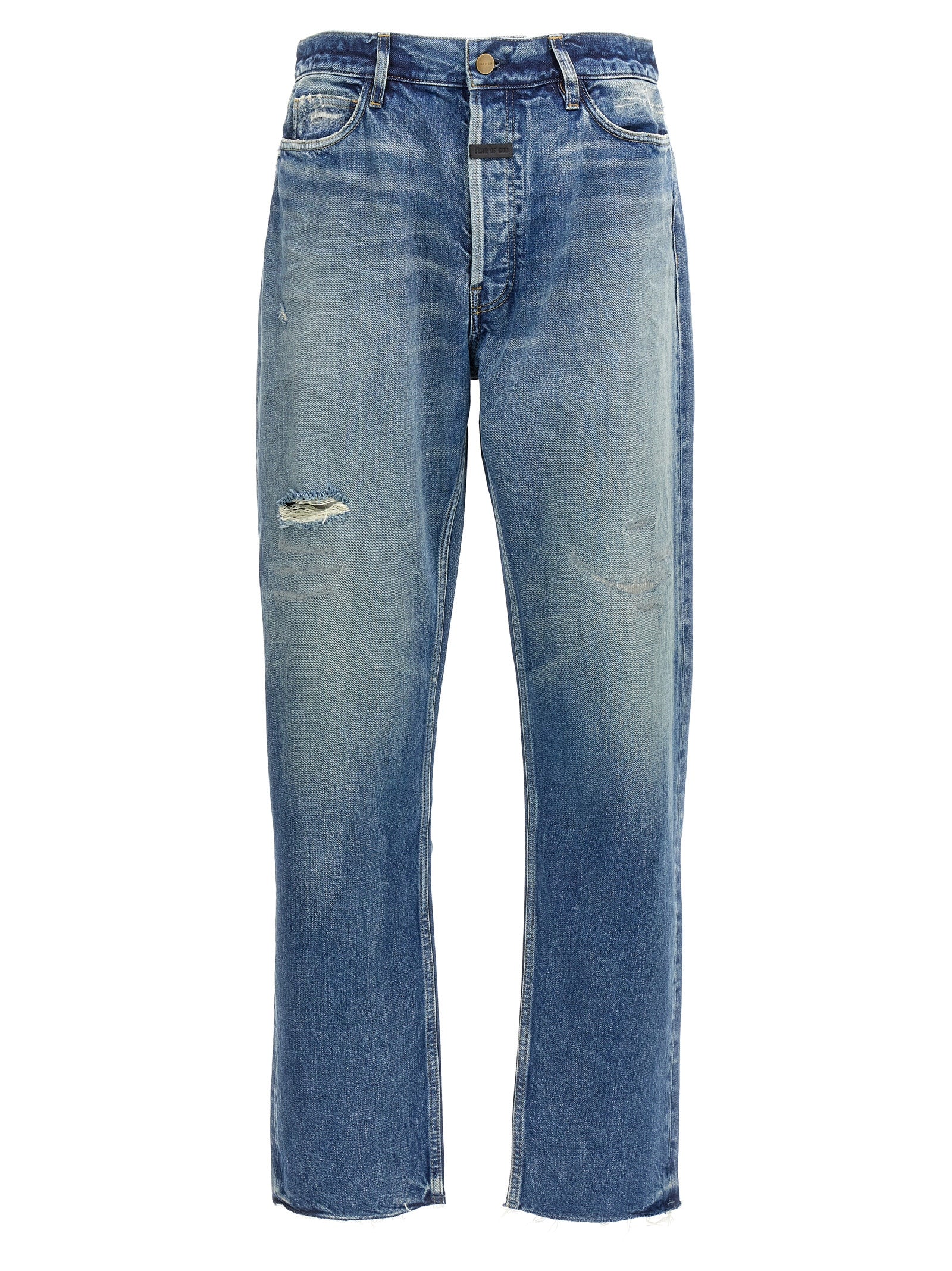 Fear Of God Blaue Jeans aus Baumwolle im geraden Schnitt