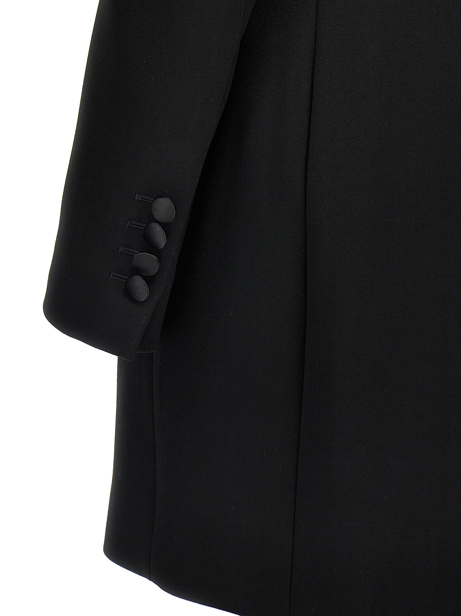 Dolce & Gabbana Schwarzer Blazer aus reiner Schurwolle