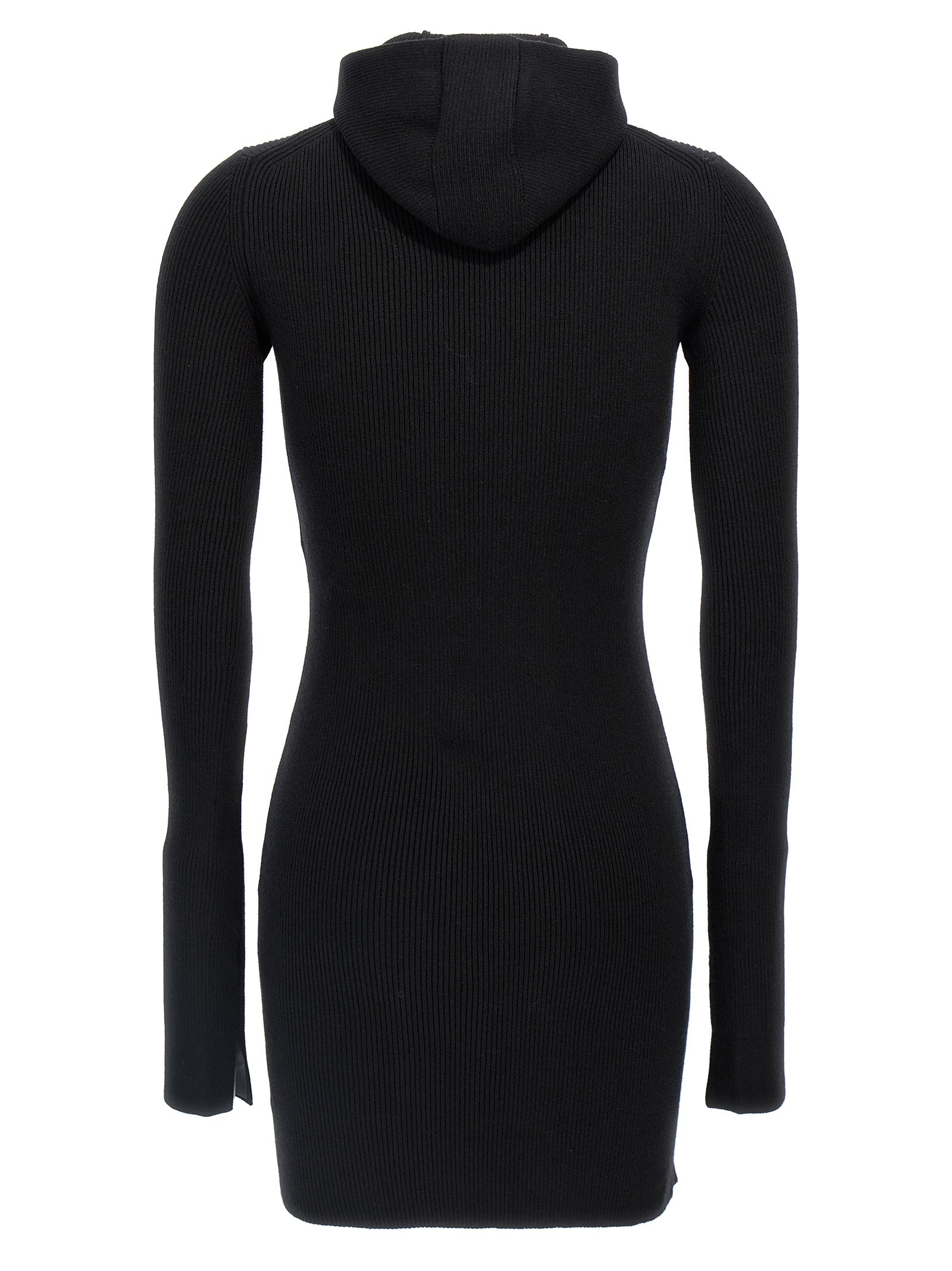 Fendi Schwarzes Wollkleid Kurz