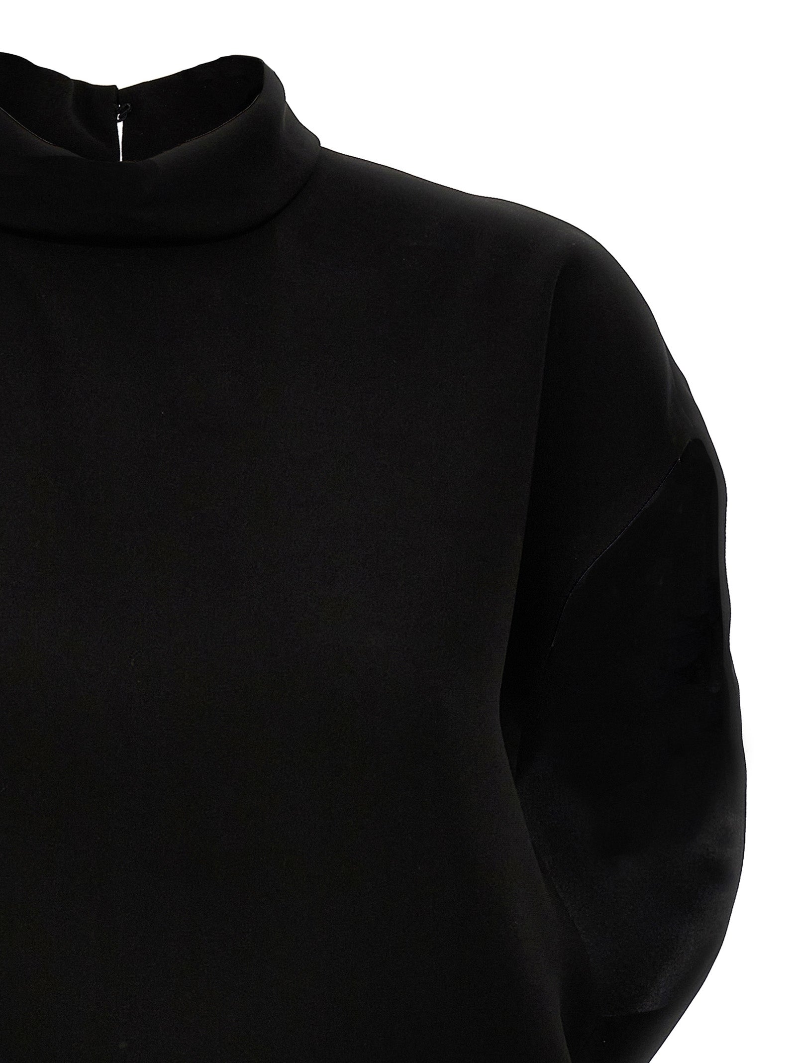 Max Mara Kurzes Schwarzes Kleid Aus Triacetat