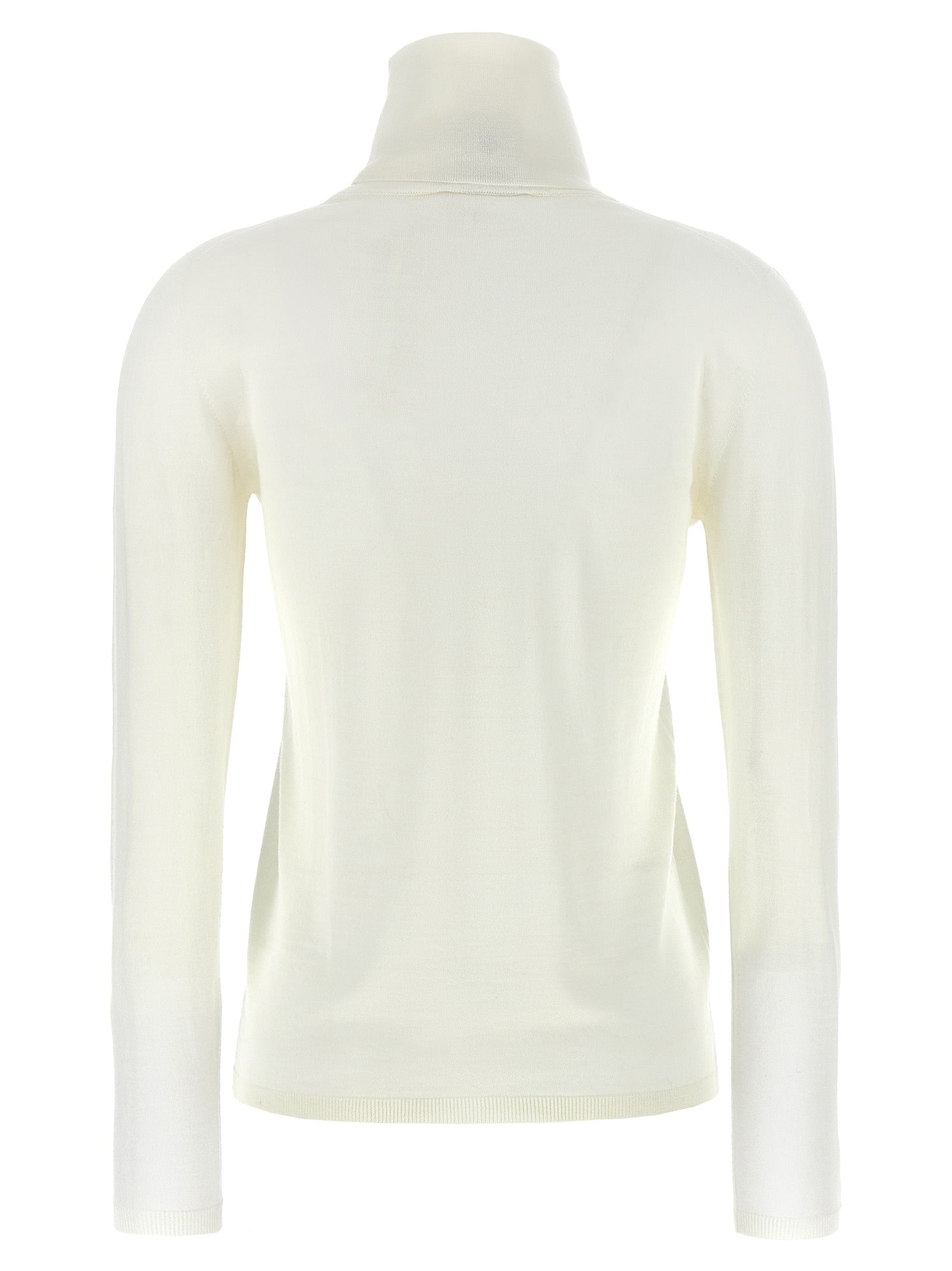 Max Mara Weiße Strickjacke aus reiner Schurwolle