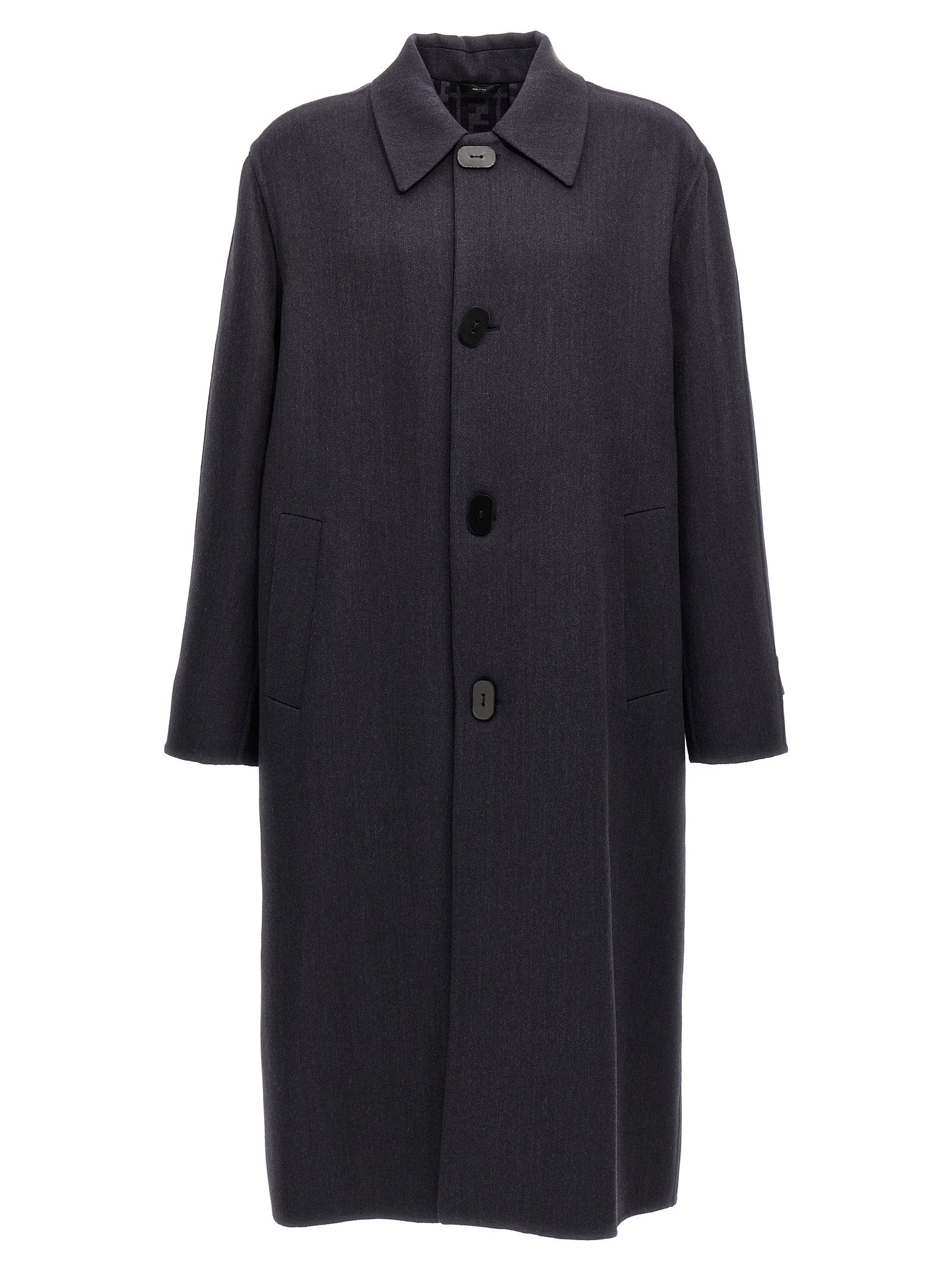 Fendi Blauer Sakko aus reiner Schurwolle