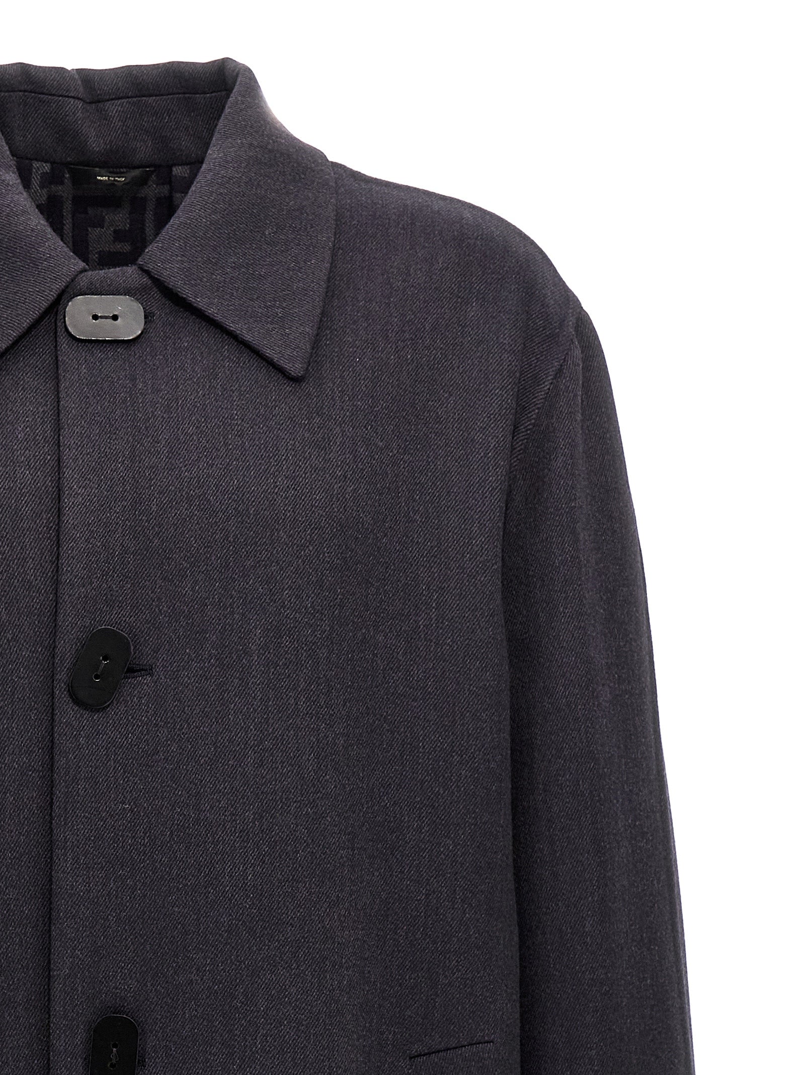 Fendi Blauer Sakko aus reiner Schurwolle