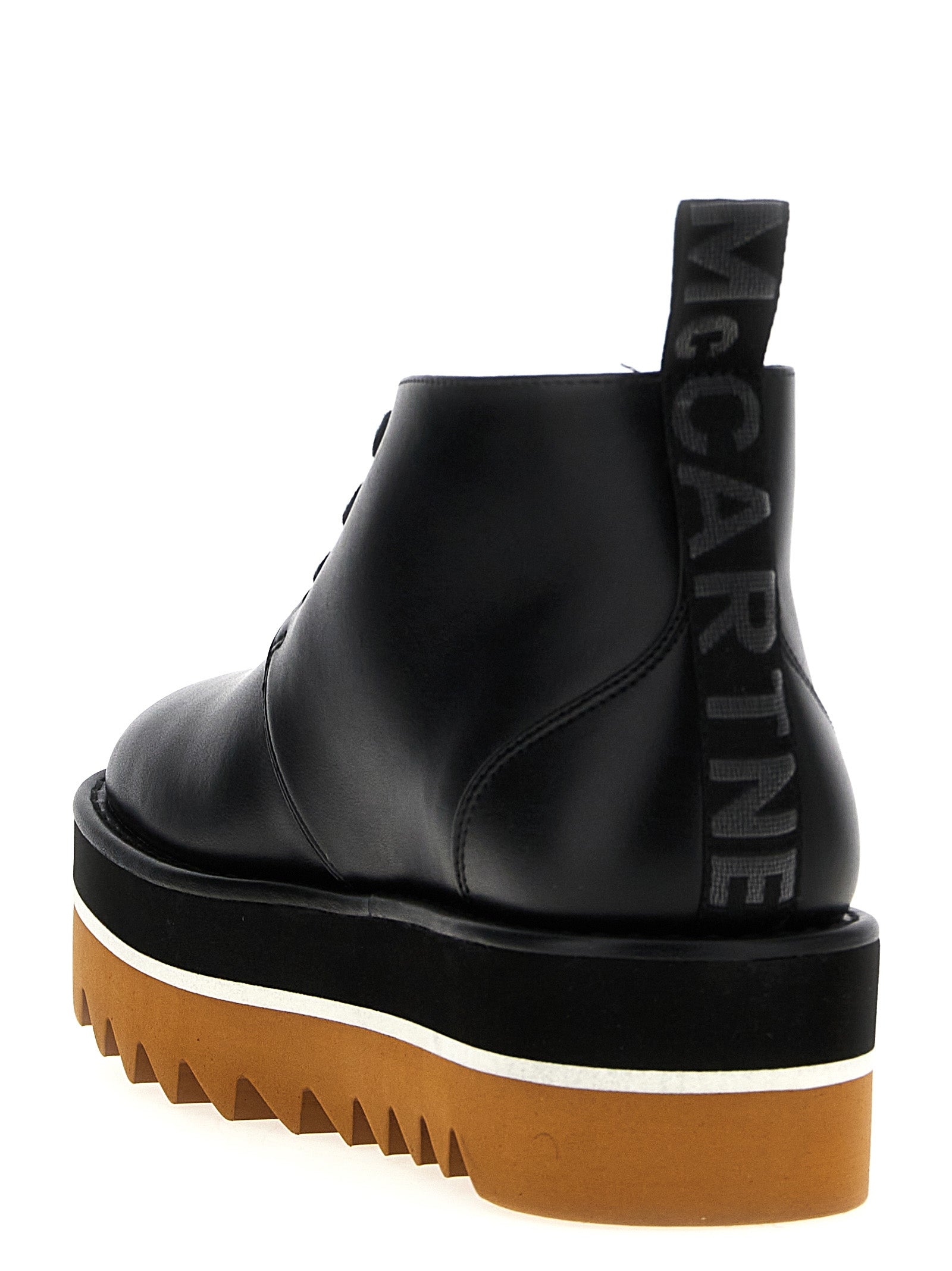 Stella McCartney Schwarze Stiefeletten aus Polyethylen