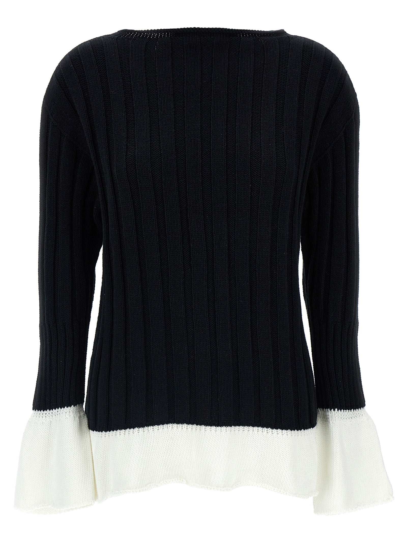 Issey Miyake Baumwoll-Cardigan in Zweifarbenoptik