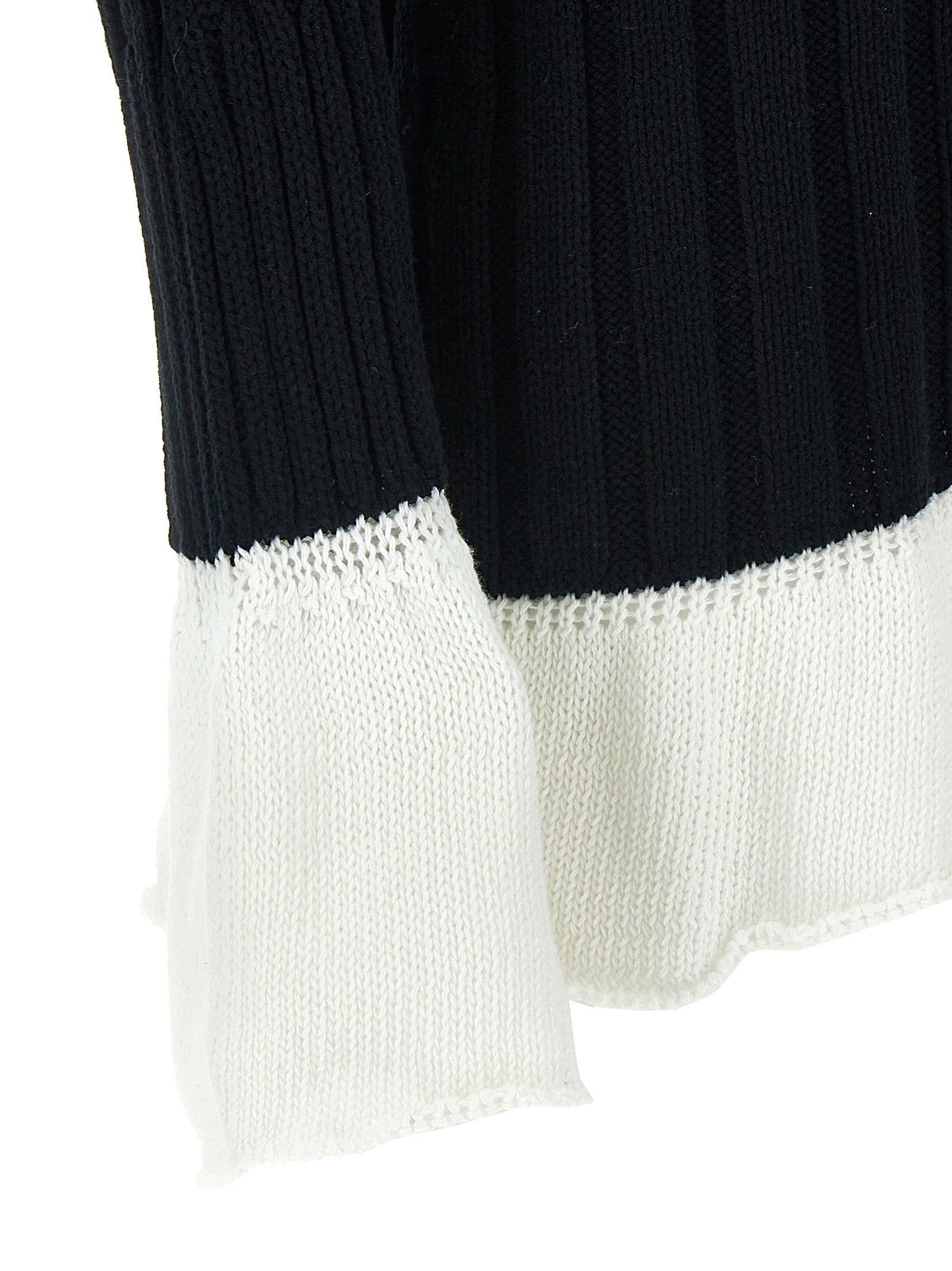 Issey Miyake Baumwoll-Cardigan in Zweifarbenoptik