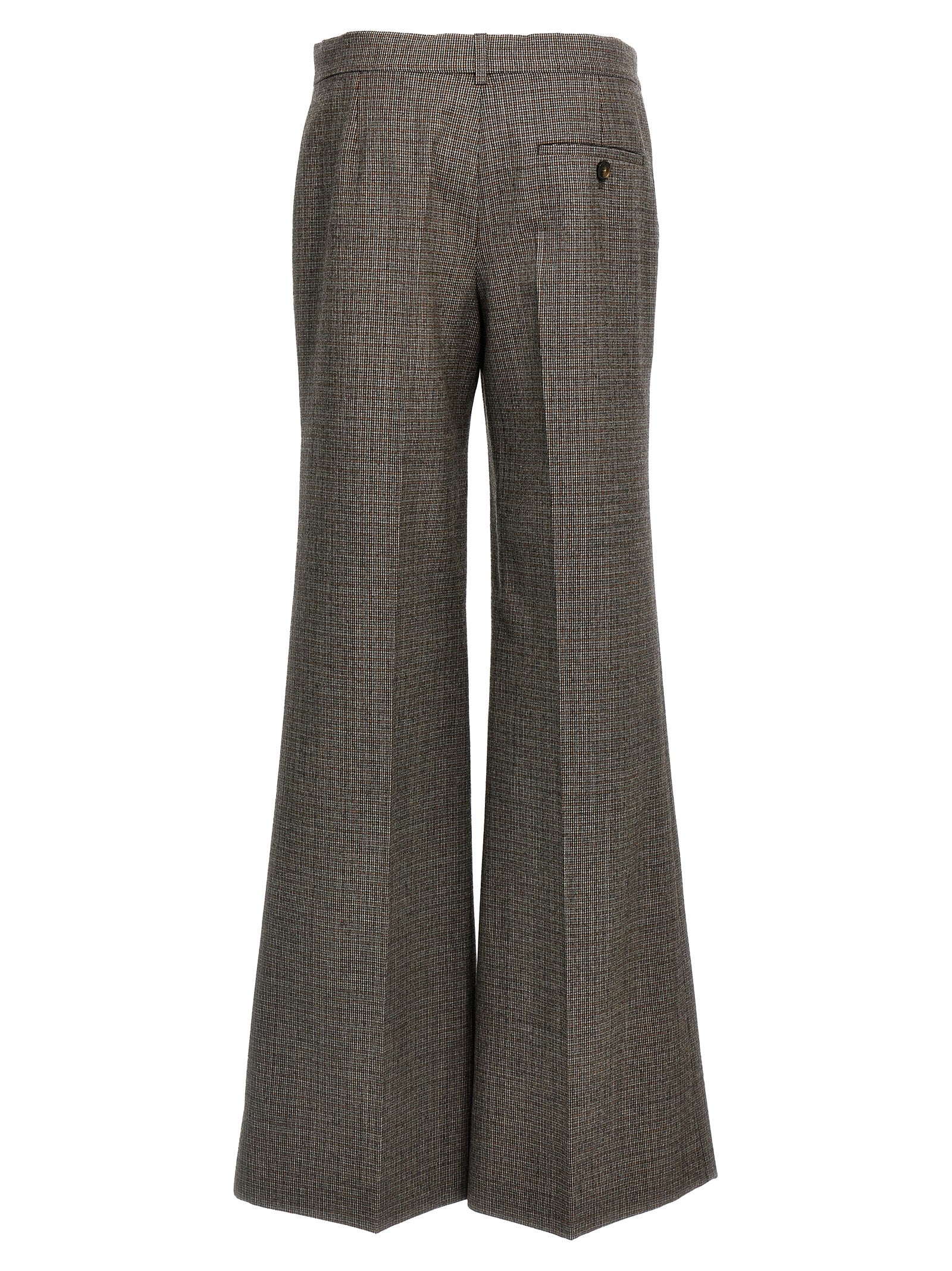 Stella McCartney Graue Wollhose mit ausgestelltem Bein