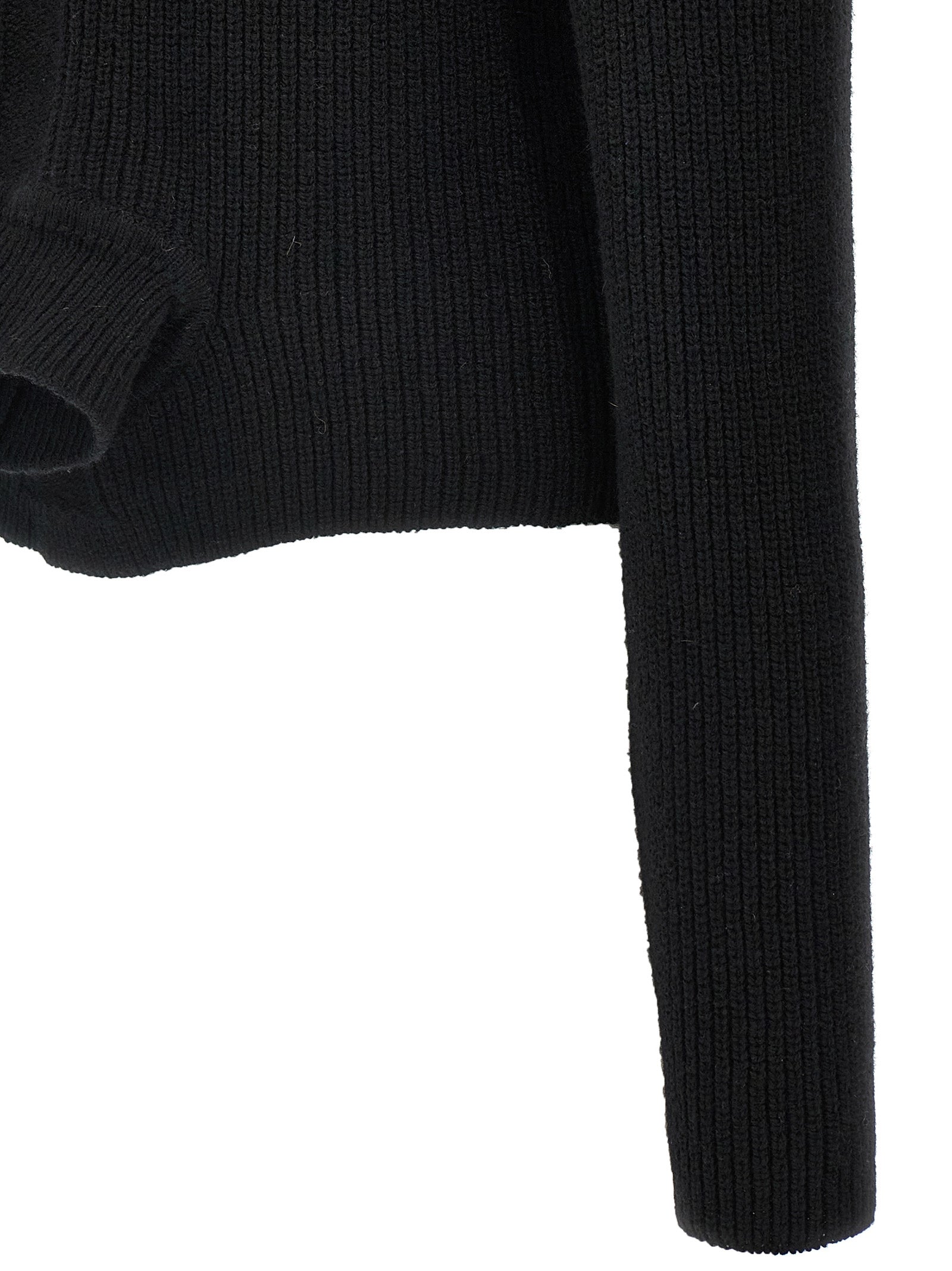 Rick Owens Schwarzer Kaschmir-Cardigan