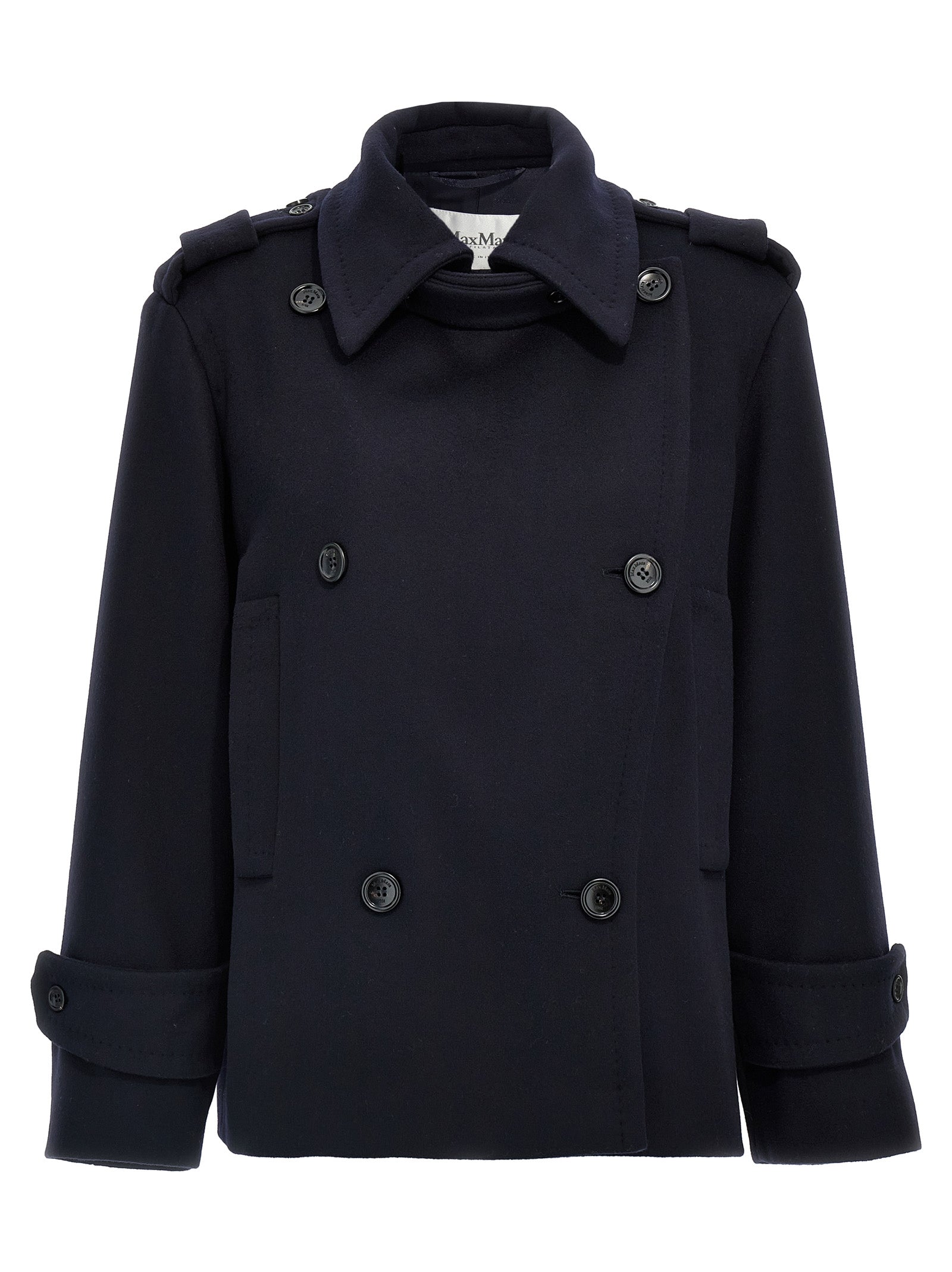 Max Mara Blauer Sakko aus reiner Schurwolle