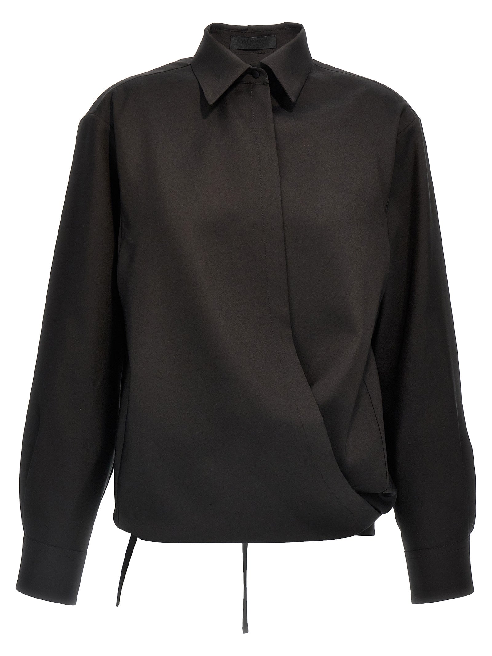 Valentino Garavani Schwarze Wollbluse