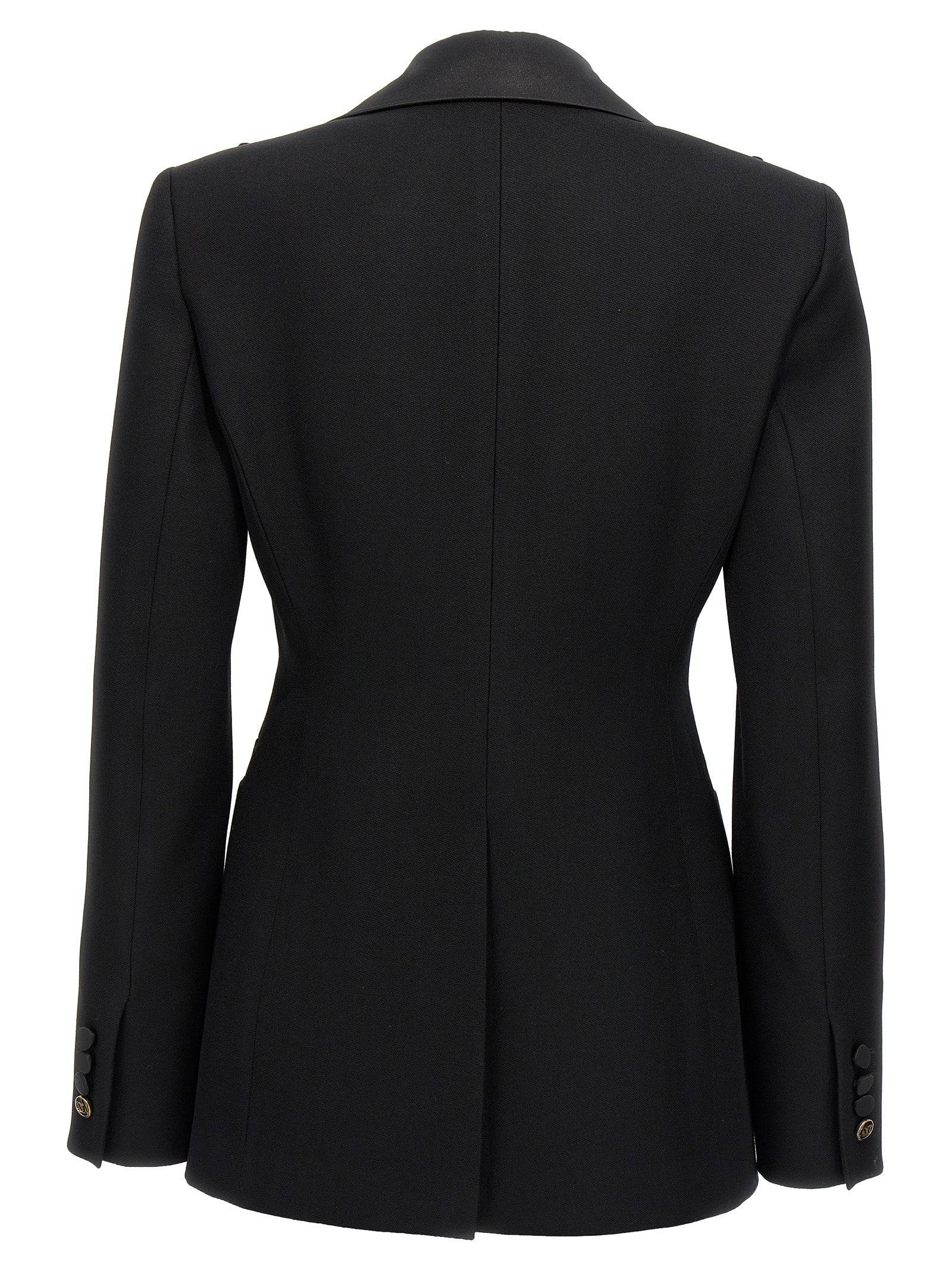Max Mara Schwarzer Blazer aus reiner Schurwolle