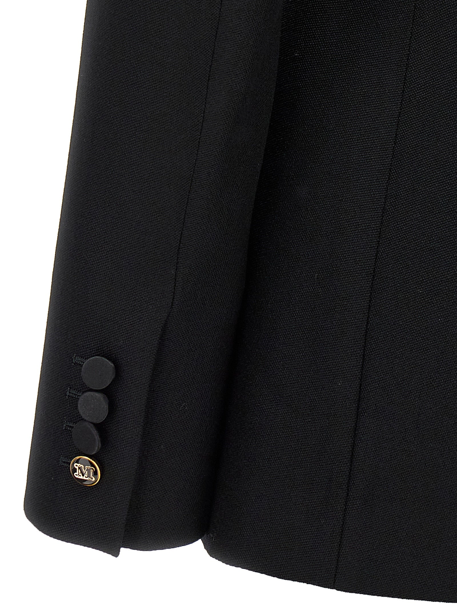 Max Mara Schwarzer Blazer aus reiner Schurwolle