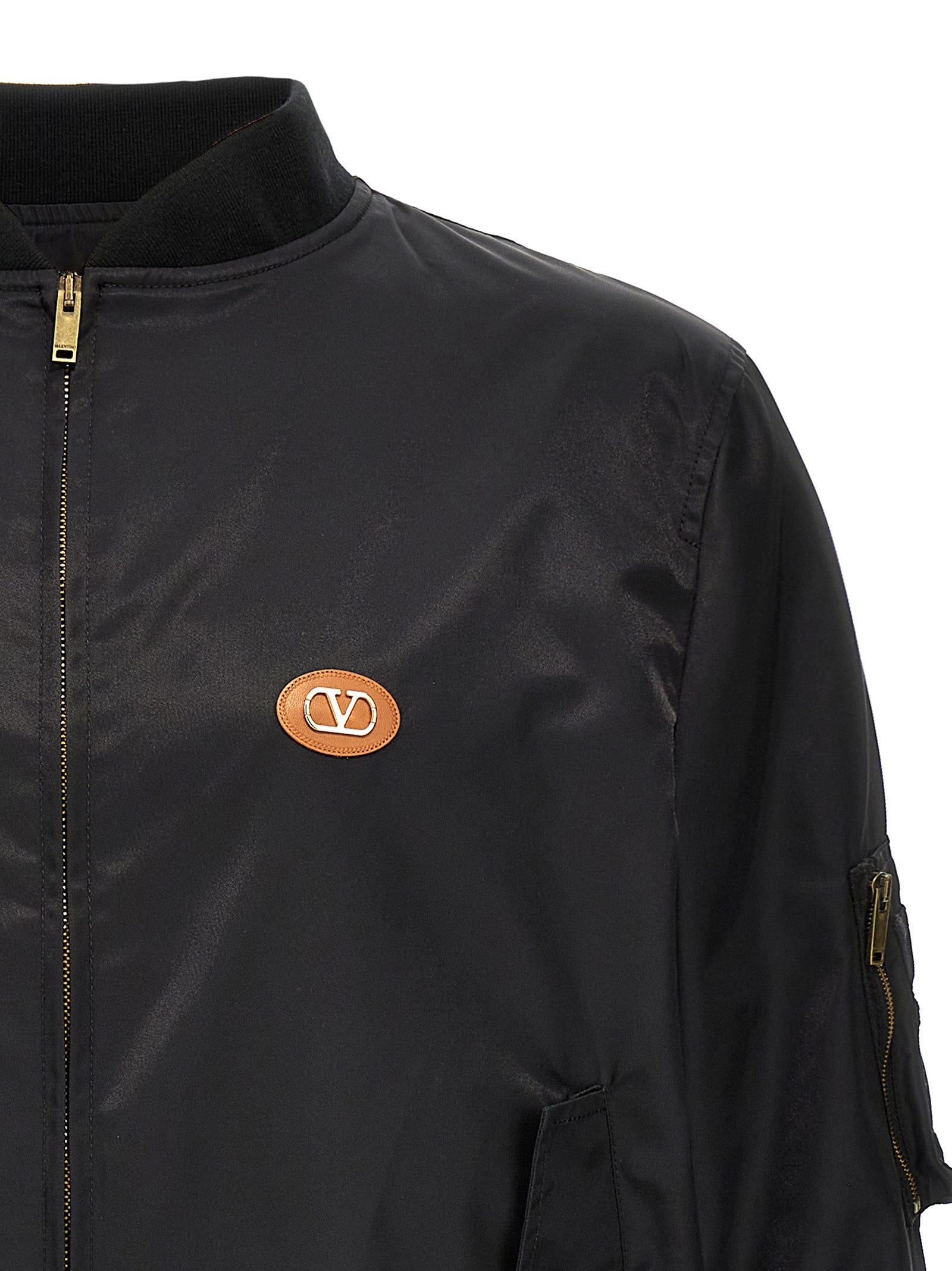 Valentino Garavani Schwarzer Bomber aus Polyamid