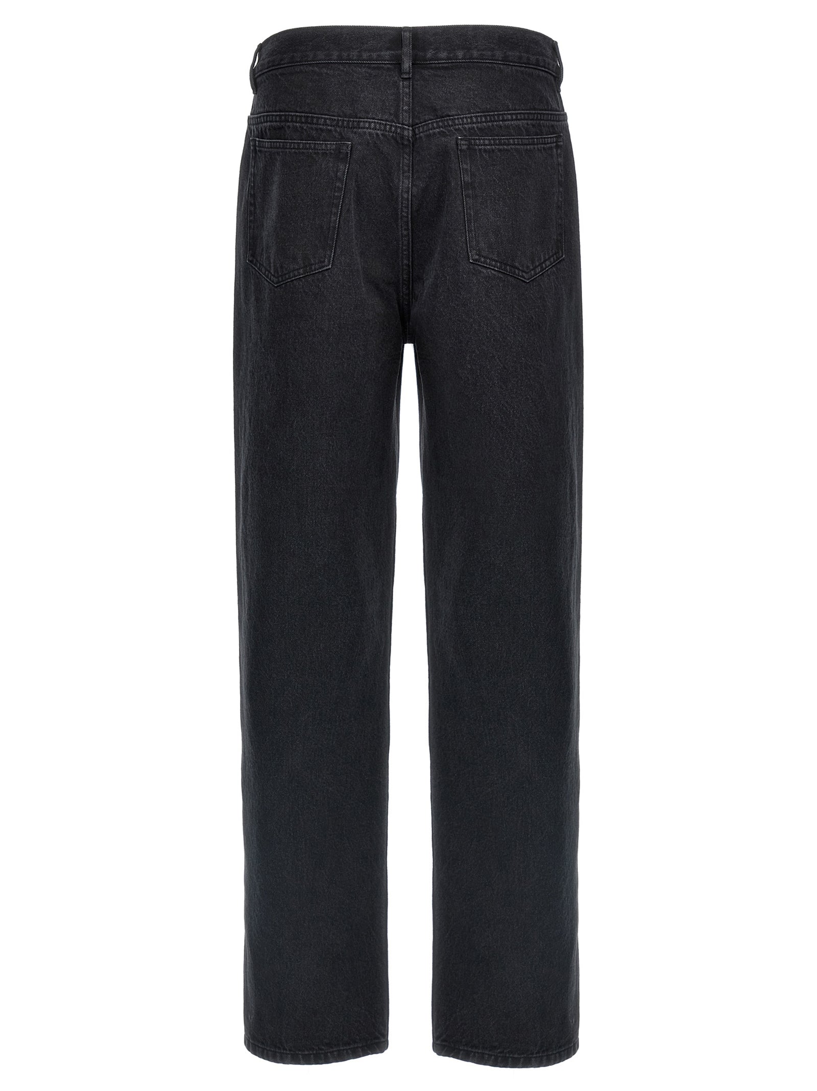 A.P.C. Schwarze Baumwoll-Jeans mit geradem Bein
