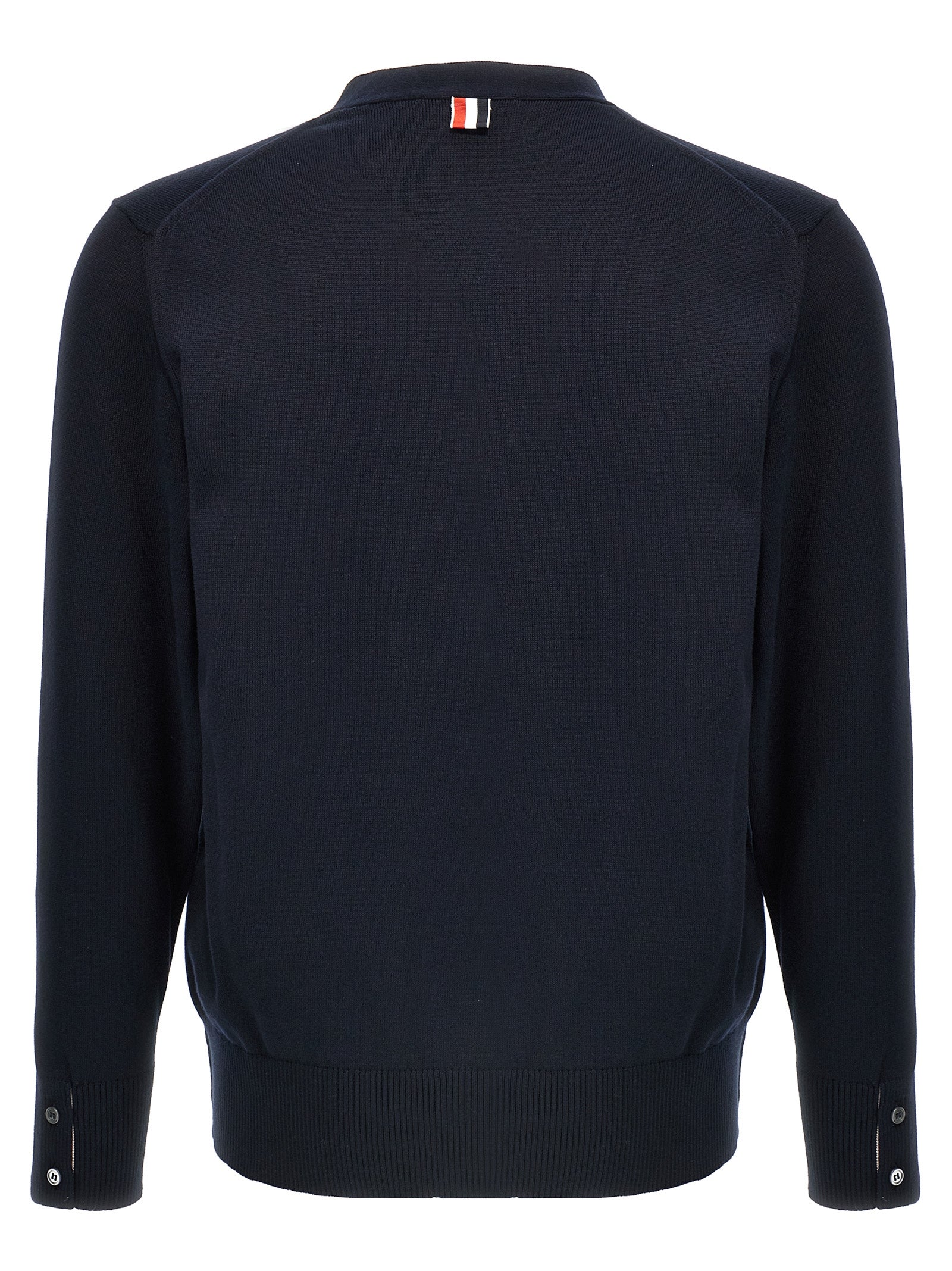 Thom Browne Blauer Baumwollcardigan