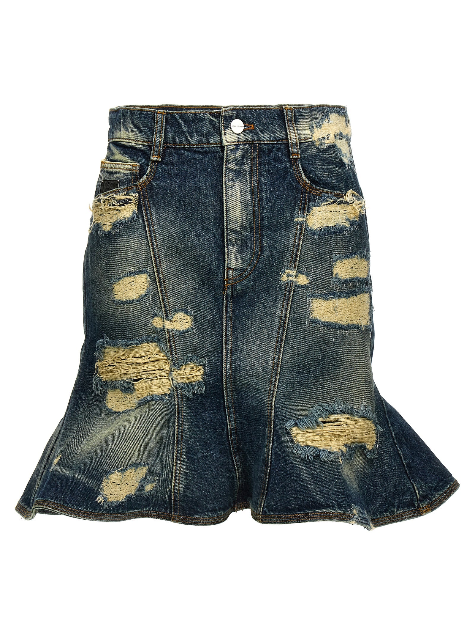 Marc Jacobs Blauer Baumwoll-Maxirock