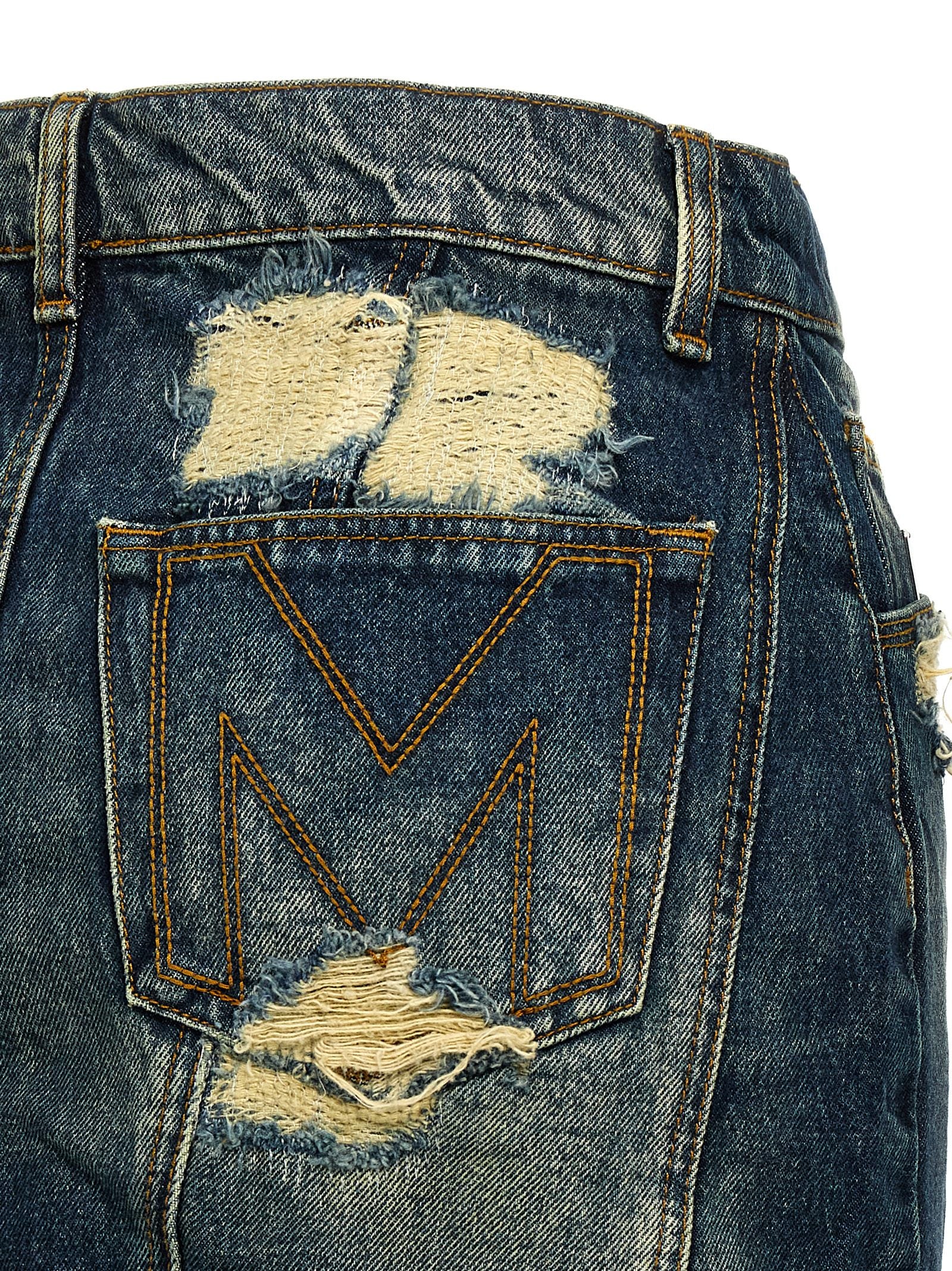 Marc Jacobs Blauer Baumwoll-Maxirock