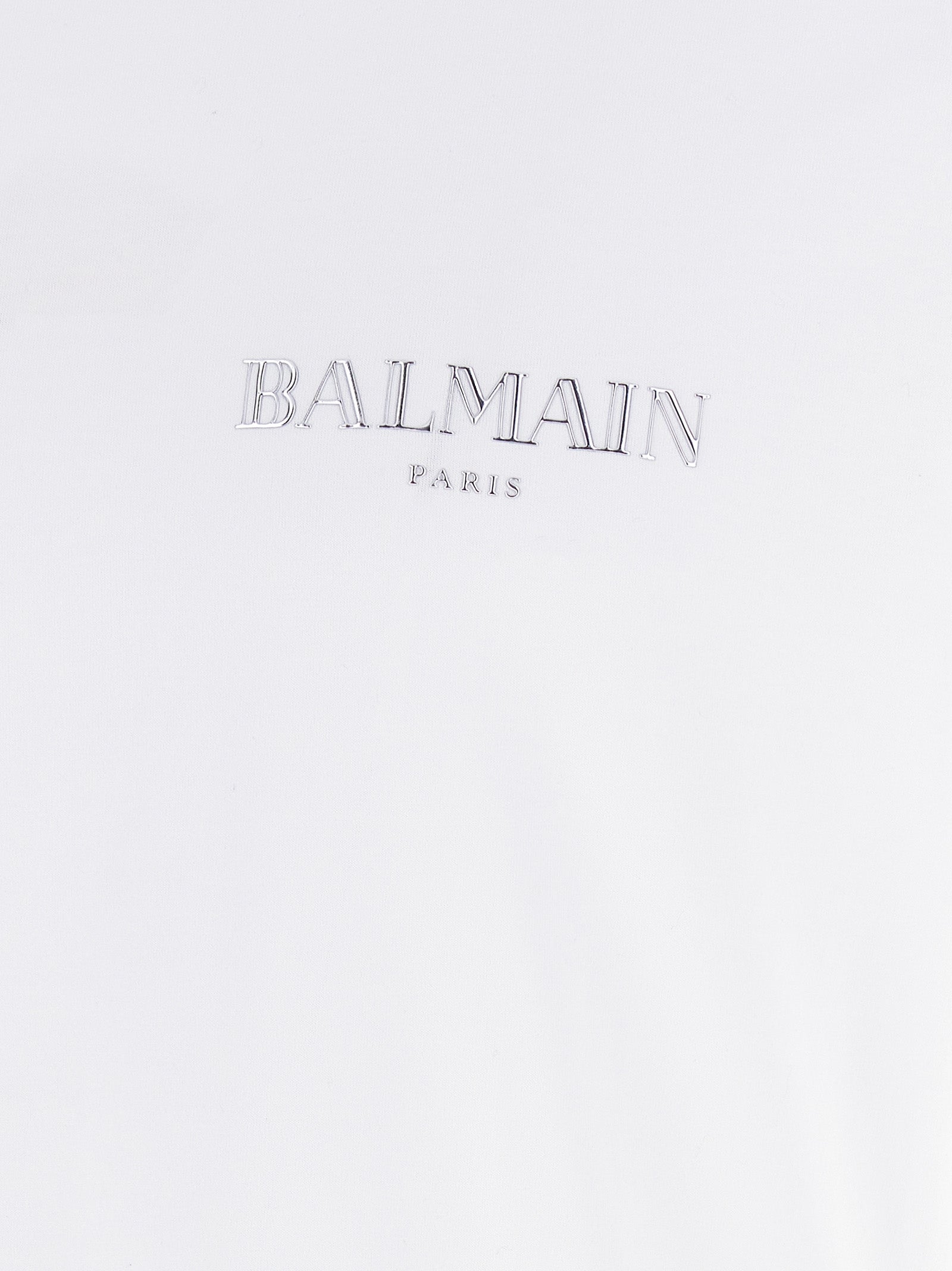 Balmain Weißes T-Shirt aus Bio-Baumwolle