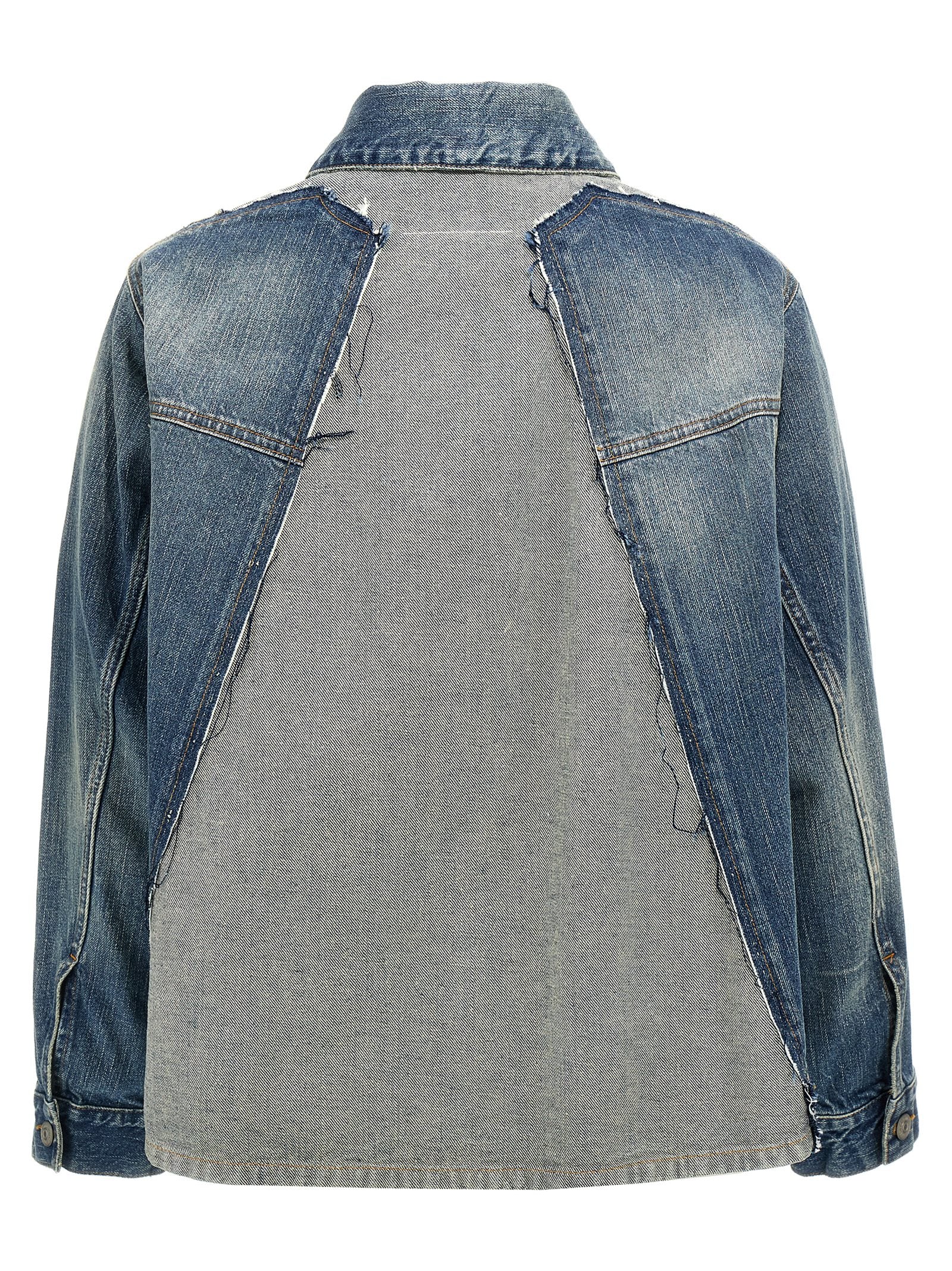 MM6 Maison Margiela Blaue Jeansjacke aus Baumwolle