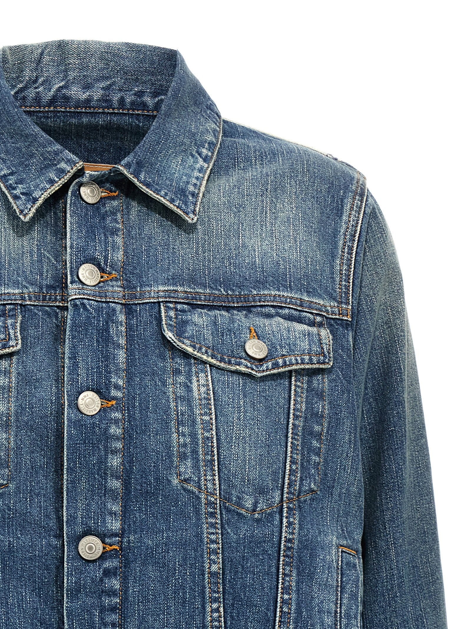 MM6 Maison Margiela Blaue Jeansjacke aus Baumwolle
