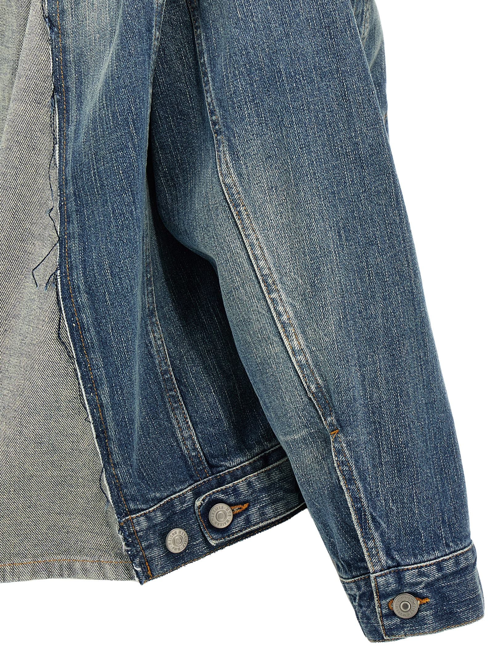 MM6 Maison Margiela Blaue Jeansjacke aus Baumwolle