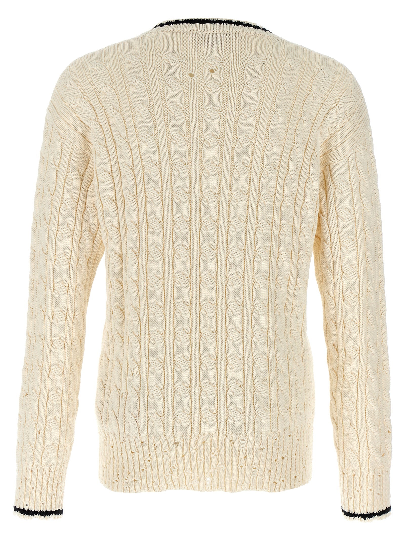 Marni Weißer Strickcardigan aus Baumwolle