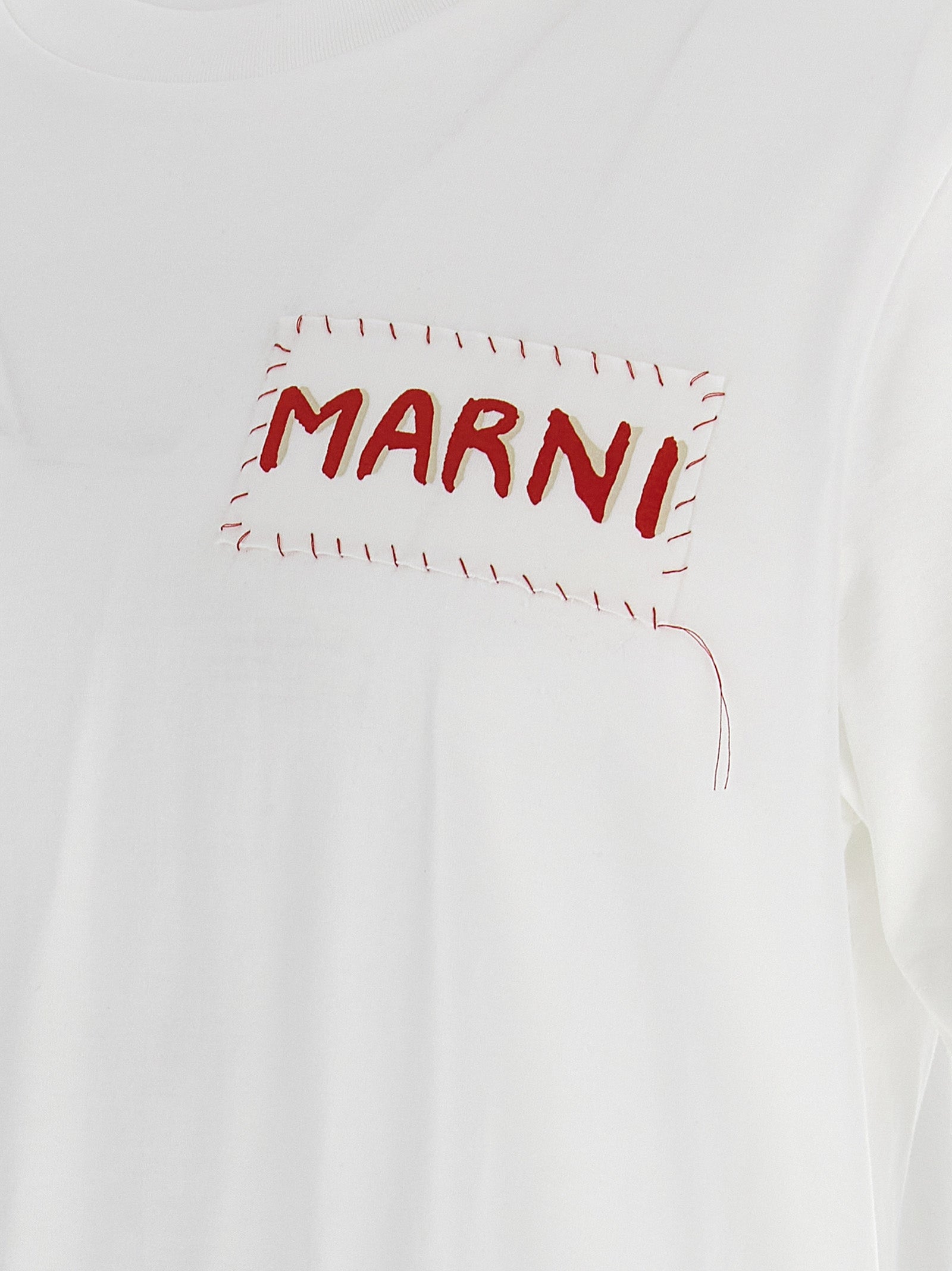 Marni Weißes Baumwoll-T-Shirt