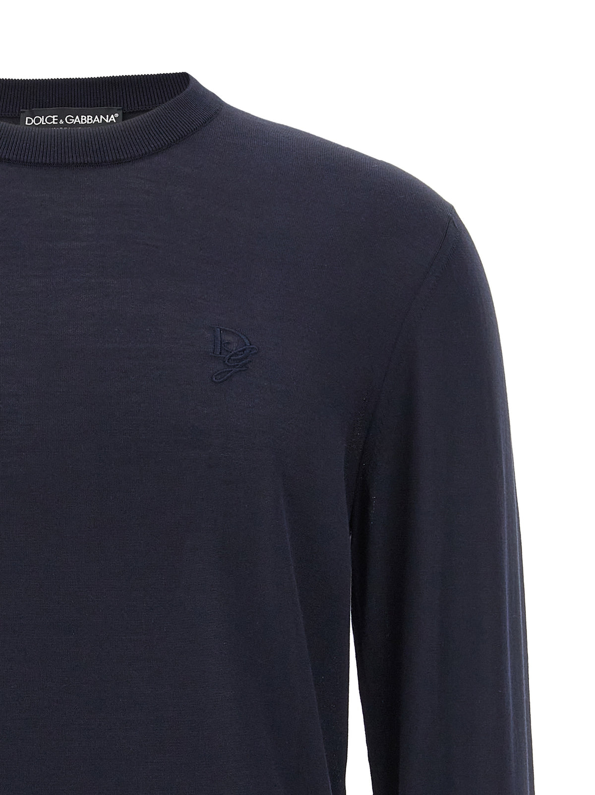 Dolce & Gabbana Blauer Seiden-Cardigan