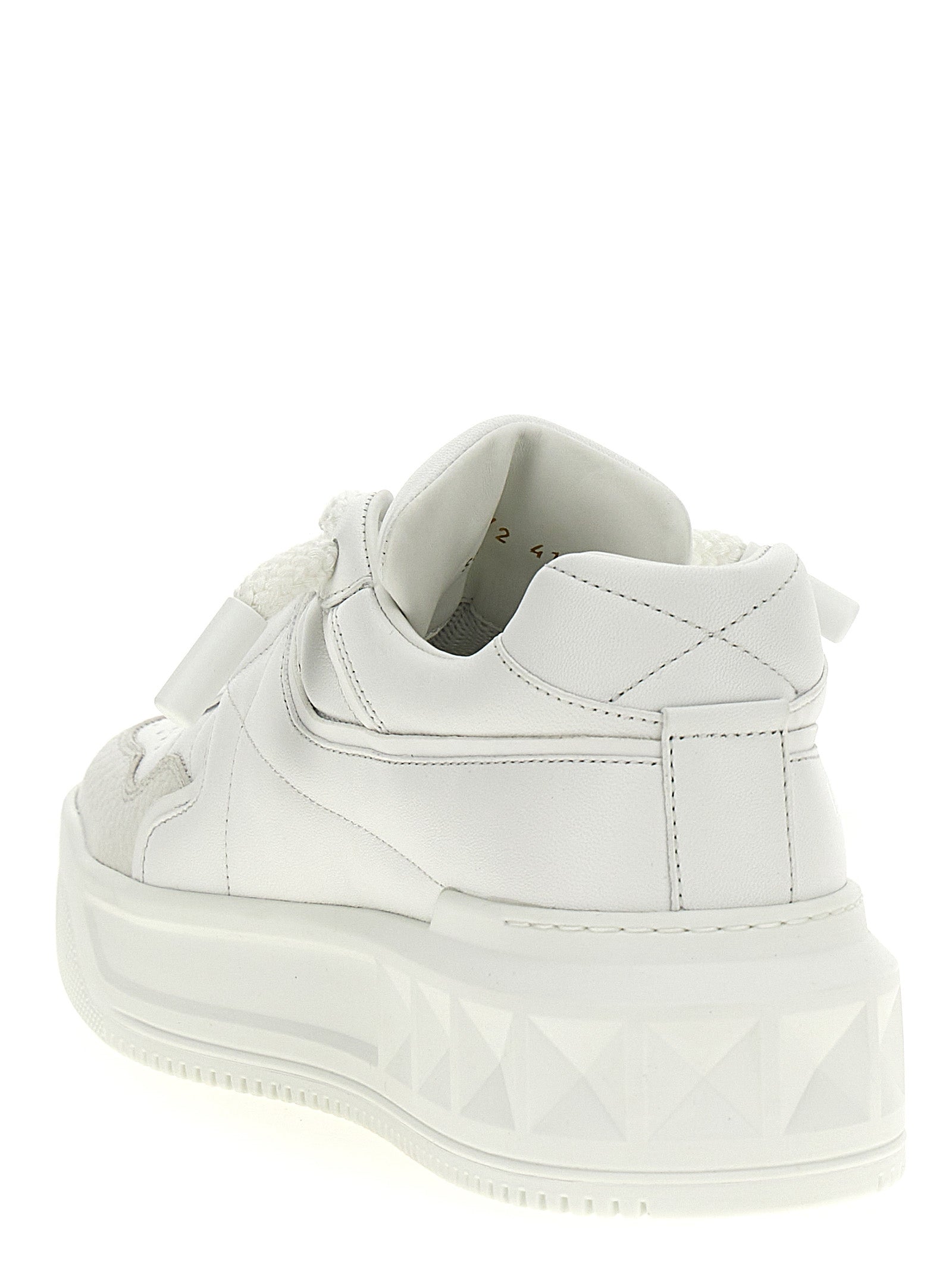 Valentino Garavani Weiße Kalbsleder Chunky Sneaker