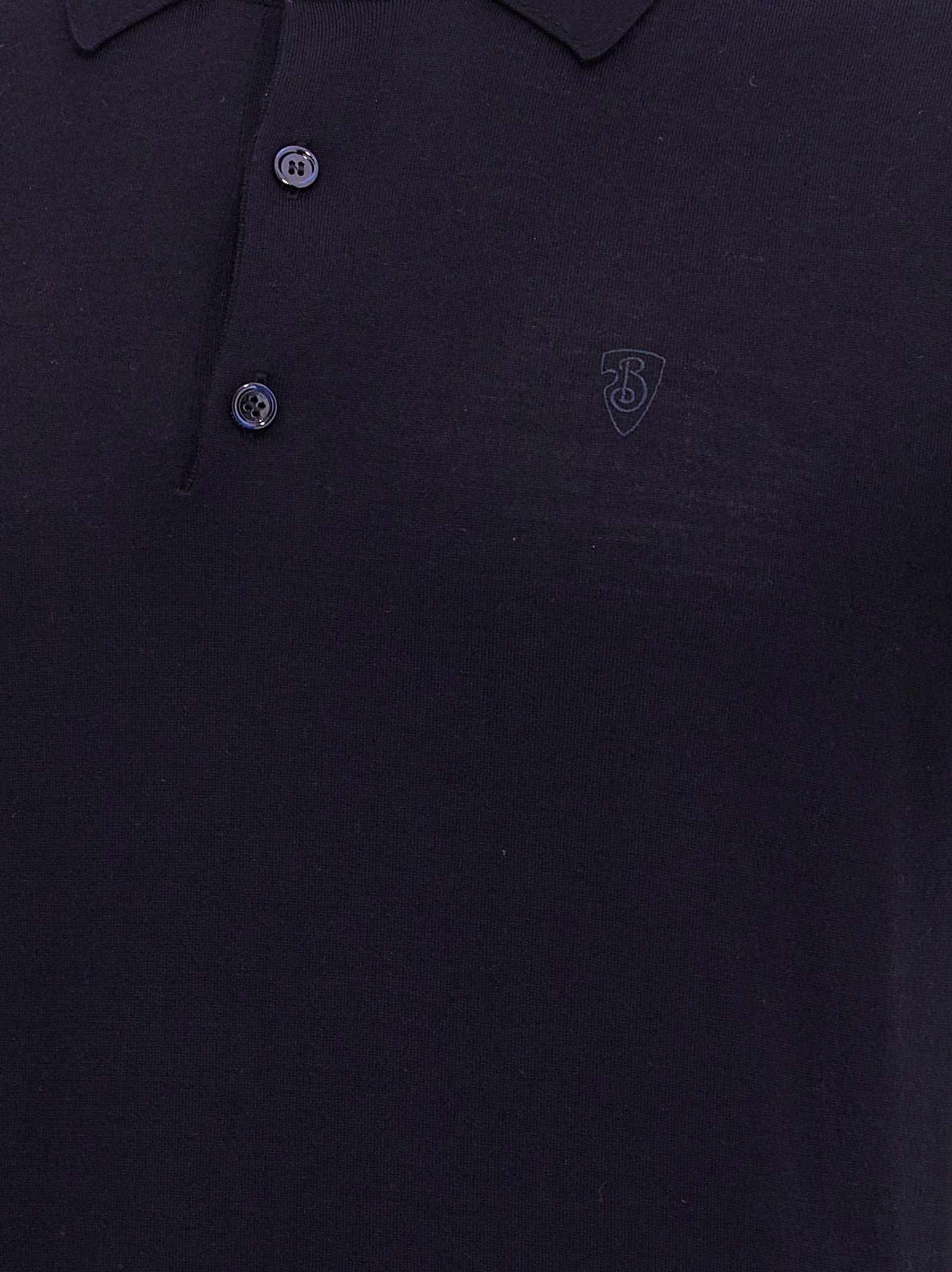 Burberry Blaues Woll-Poloshirt