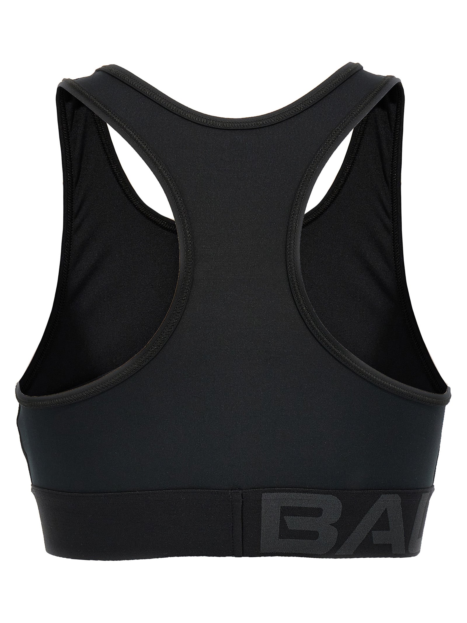Balenciaga Schwarzer Sport-BH aus Polyester