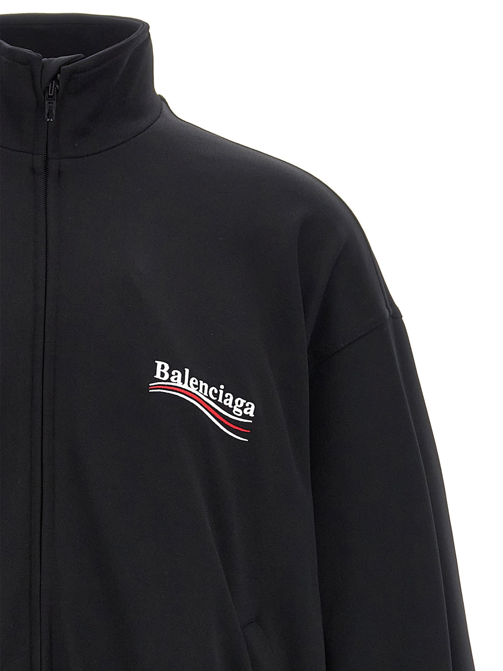 Balenciaga Schwarzes Polyamid-Sweatshirt