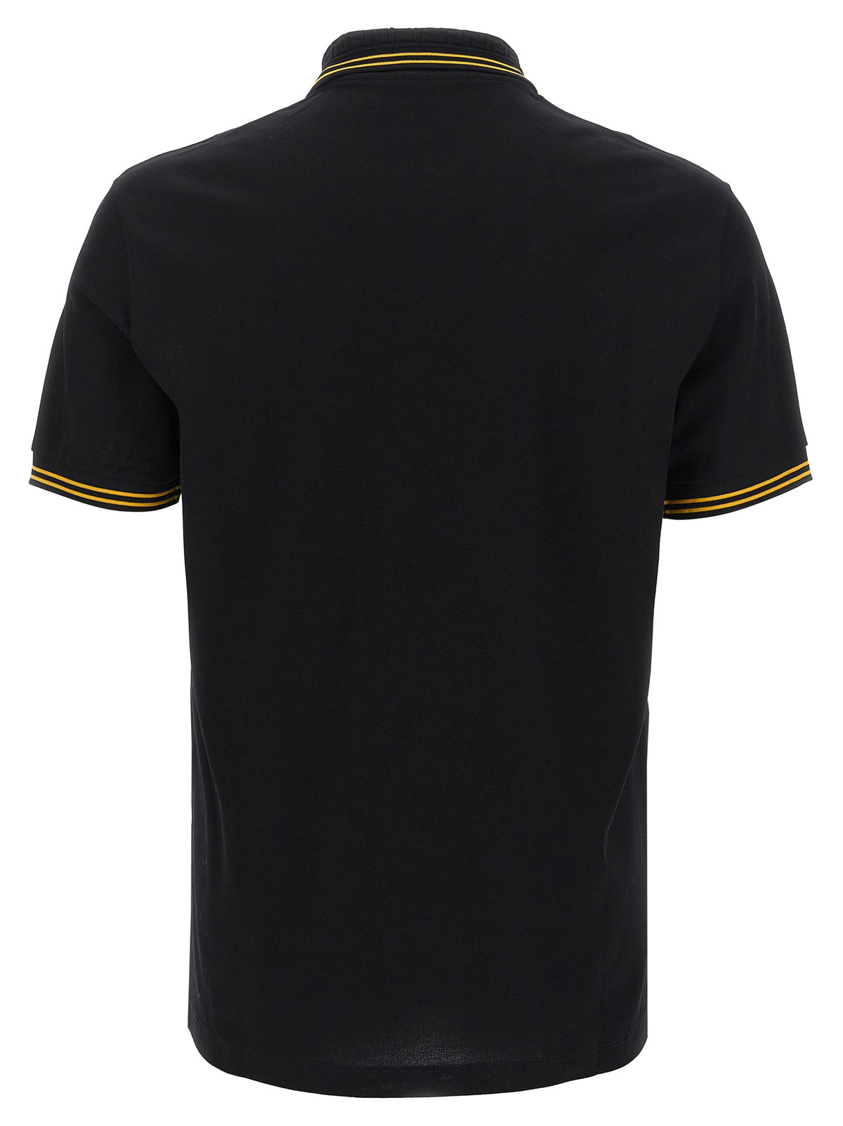 Versace Schwarzes Baumwoll-Poloshirt