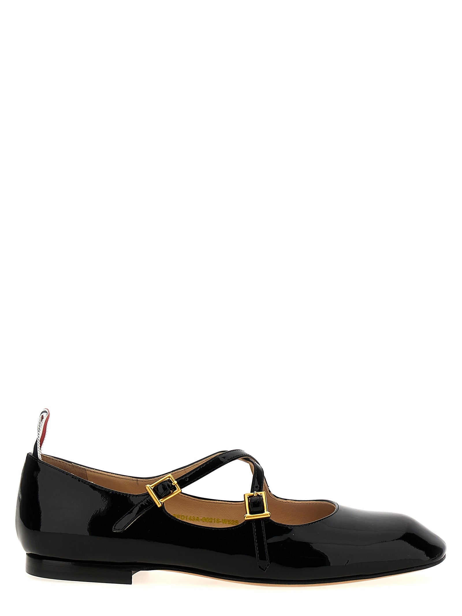 Thom Browne Schwarze Ballerinas aus Lammleder