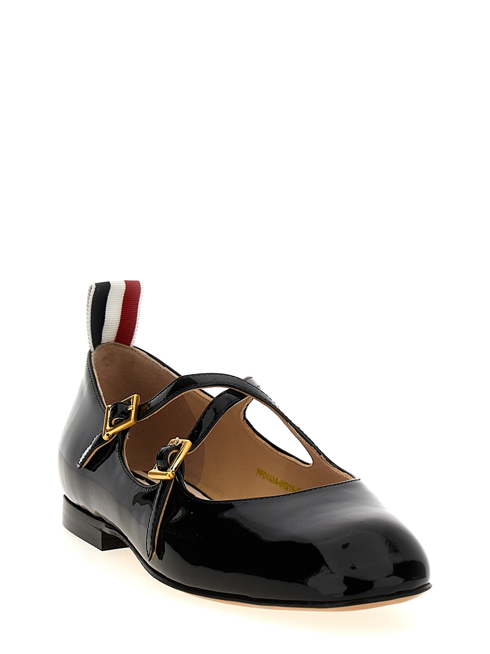 Thom Browne Schwarze Ballerinas aus Lammleder