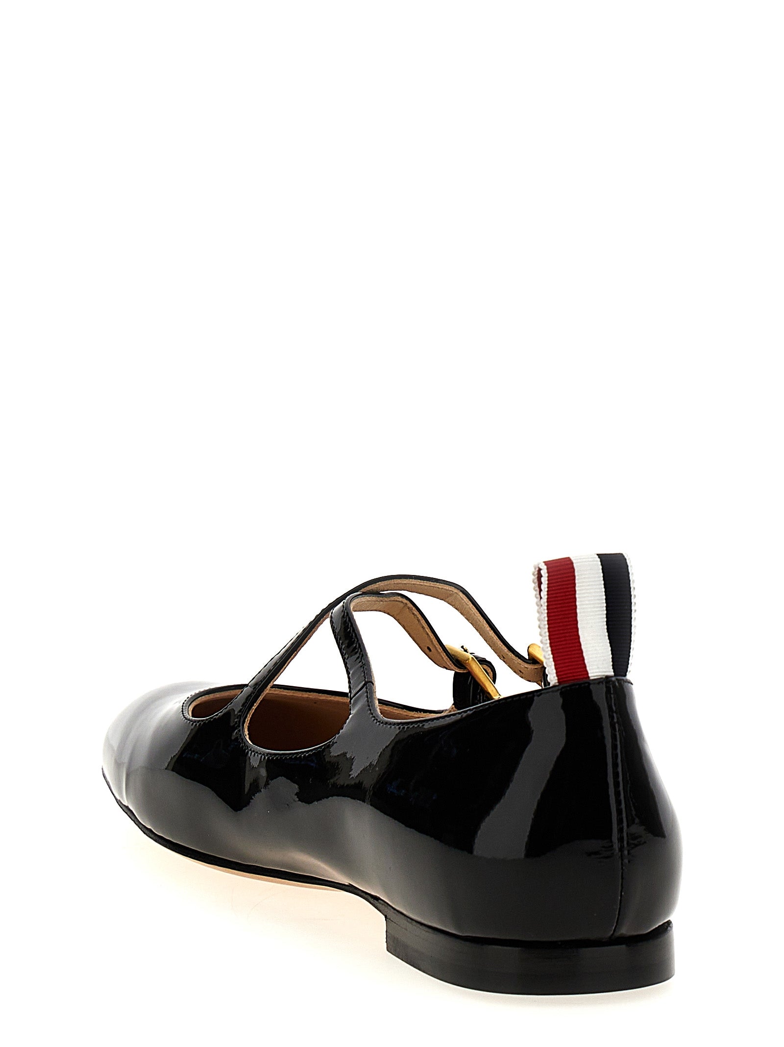 Thom Browne Schwarze Ballerinas aus Lammleder