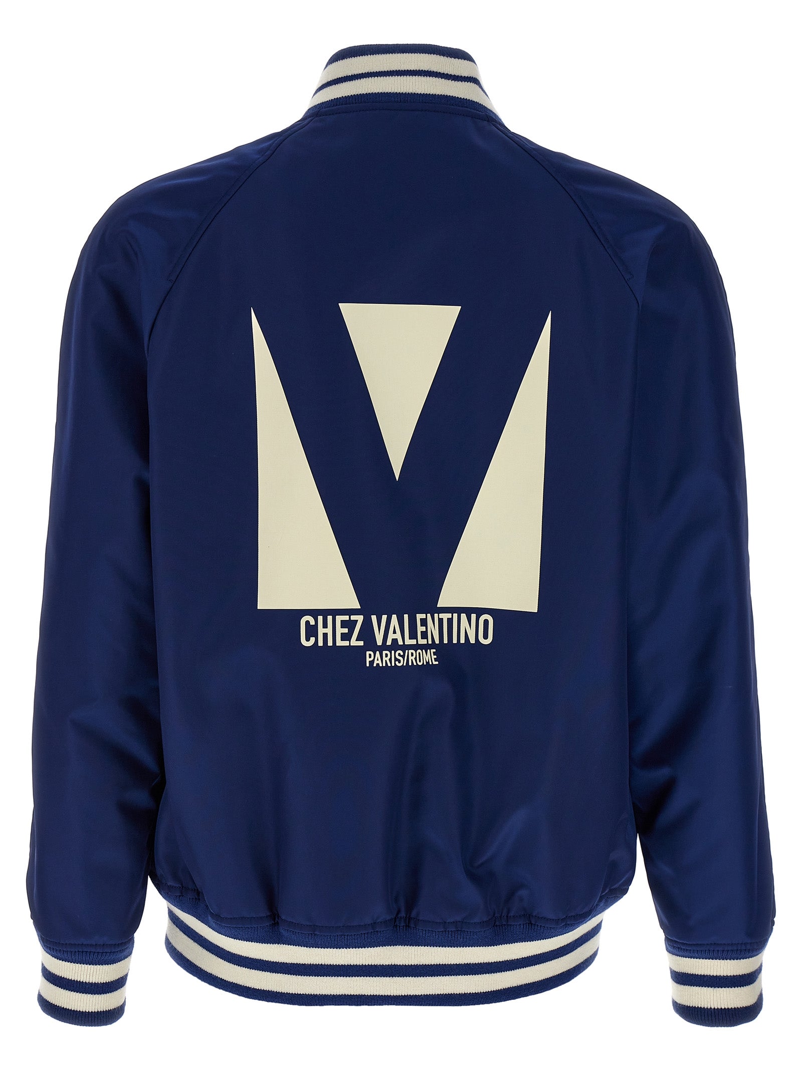 Valentino Garavani Blauer Bomber aus Polyamid