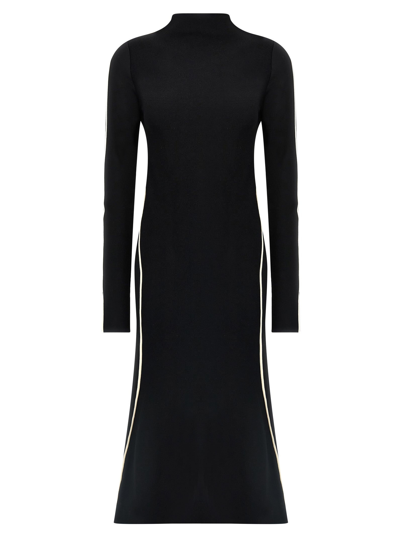 Sportmax Zweifarbige Midi-Strickkleid aus Viskose
