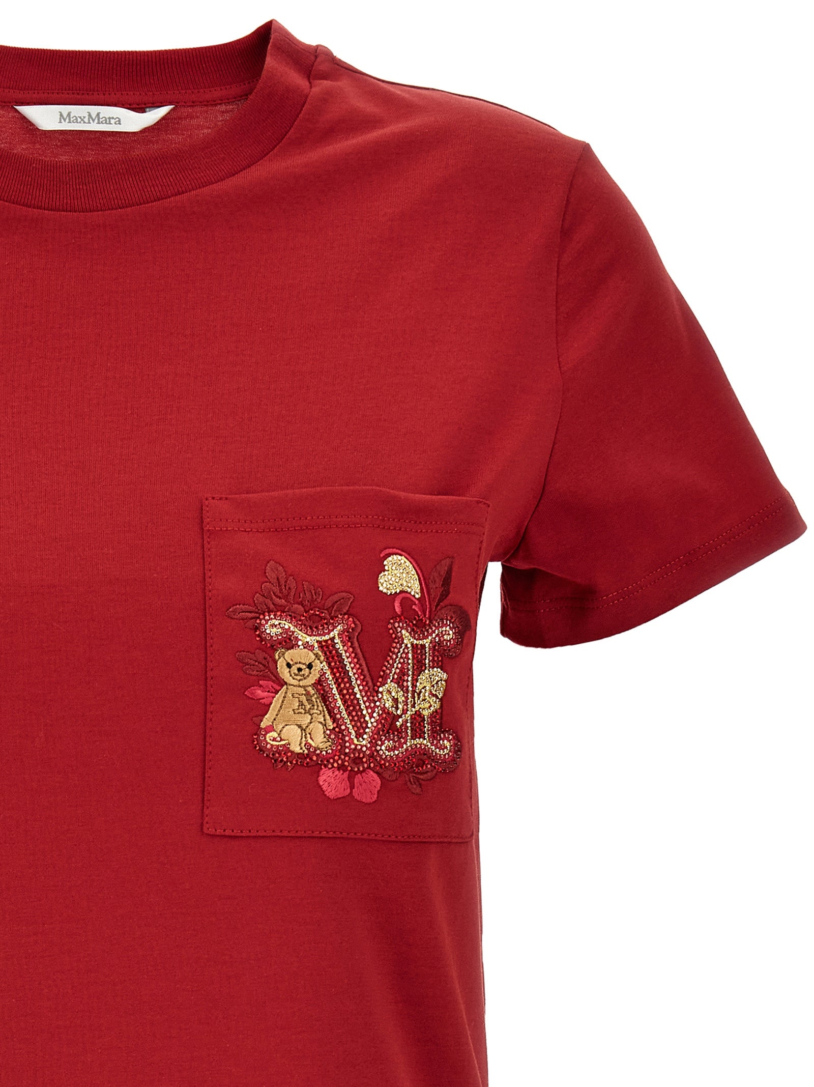 Max Mara Mehrfarbiges Baumwoll-T-Shirt