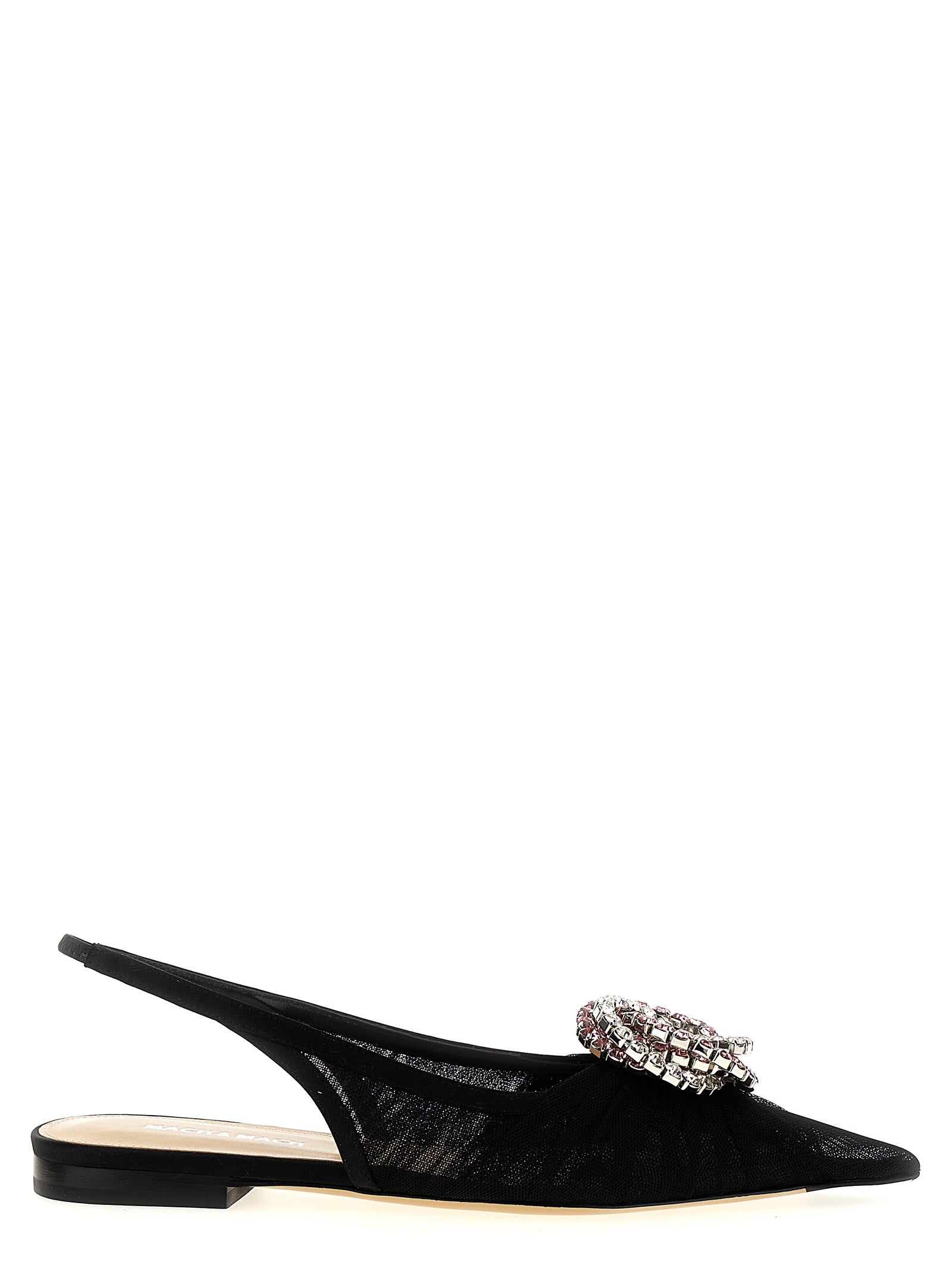 MACH & MACH Schwarze Ballerinas aus Polyamid