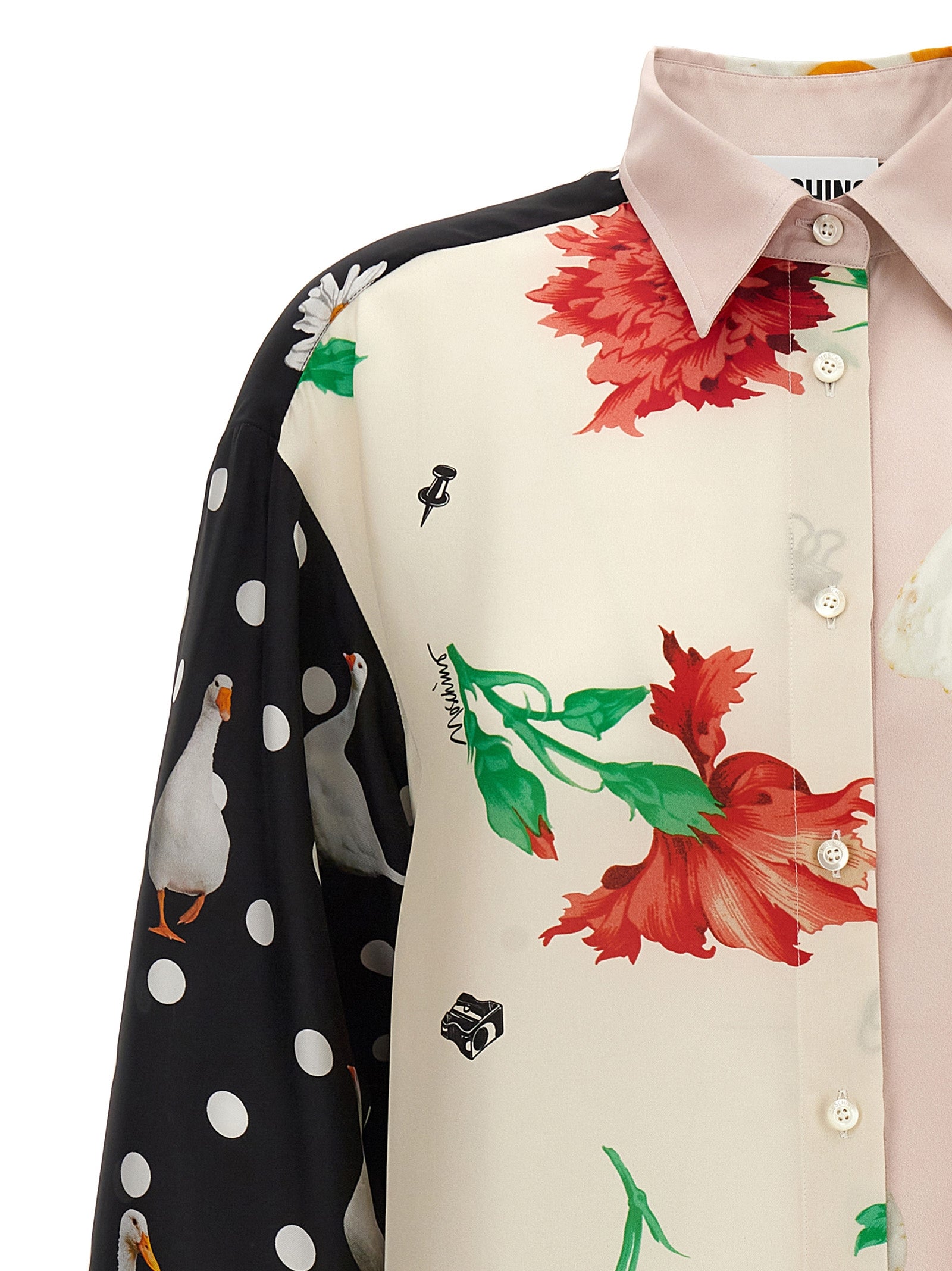 Moschino Mehrfarbige Seidenbluse