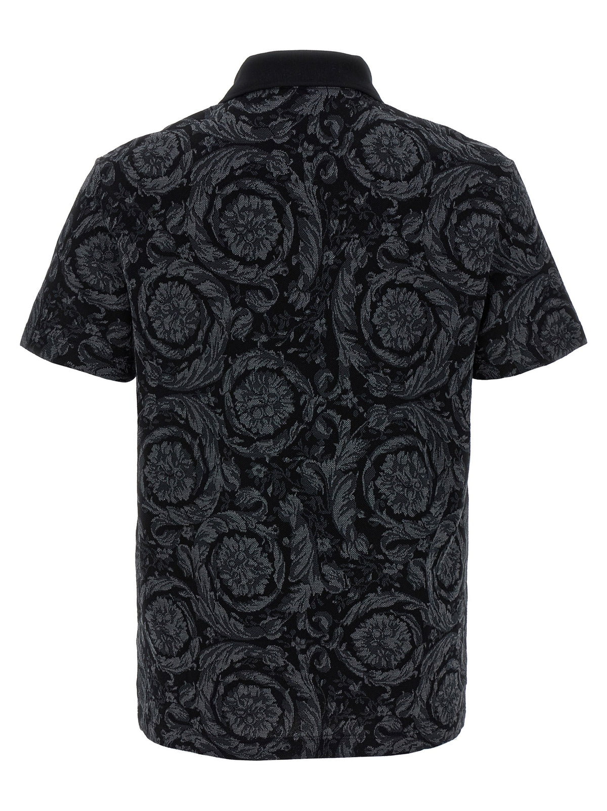 Versace Mehrfarbiges Polohemd aus Baumwolle