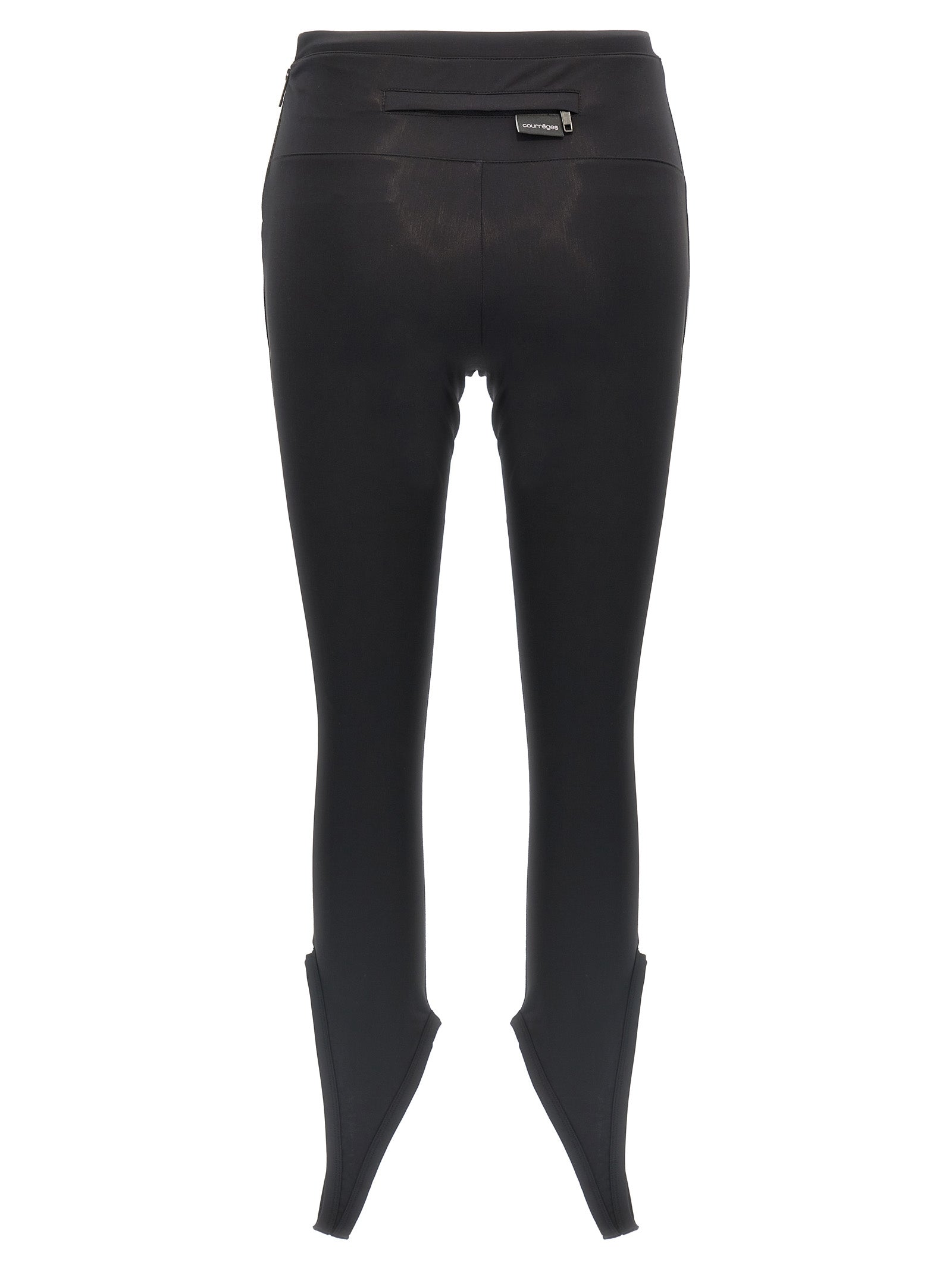 Courrèges Schwarze Polyamid-Leggings