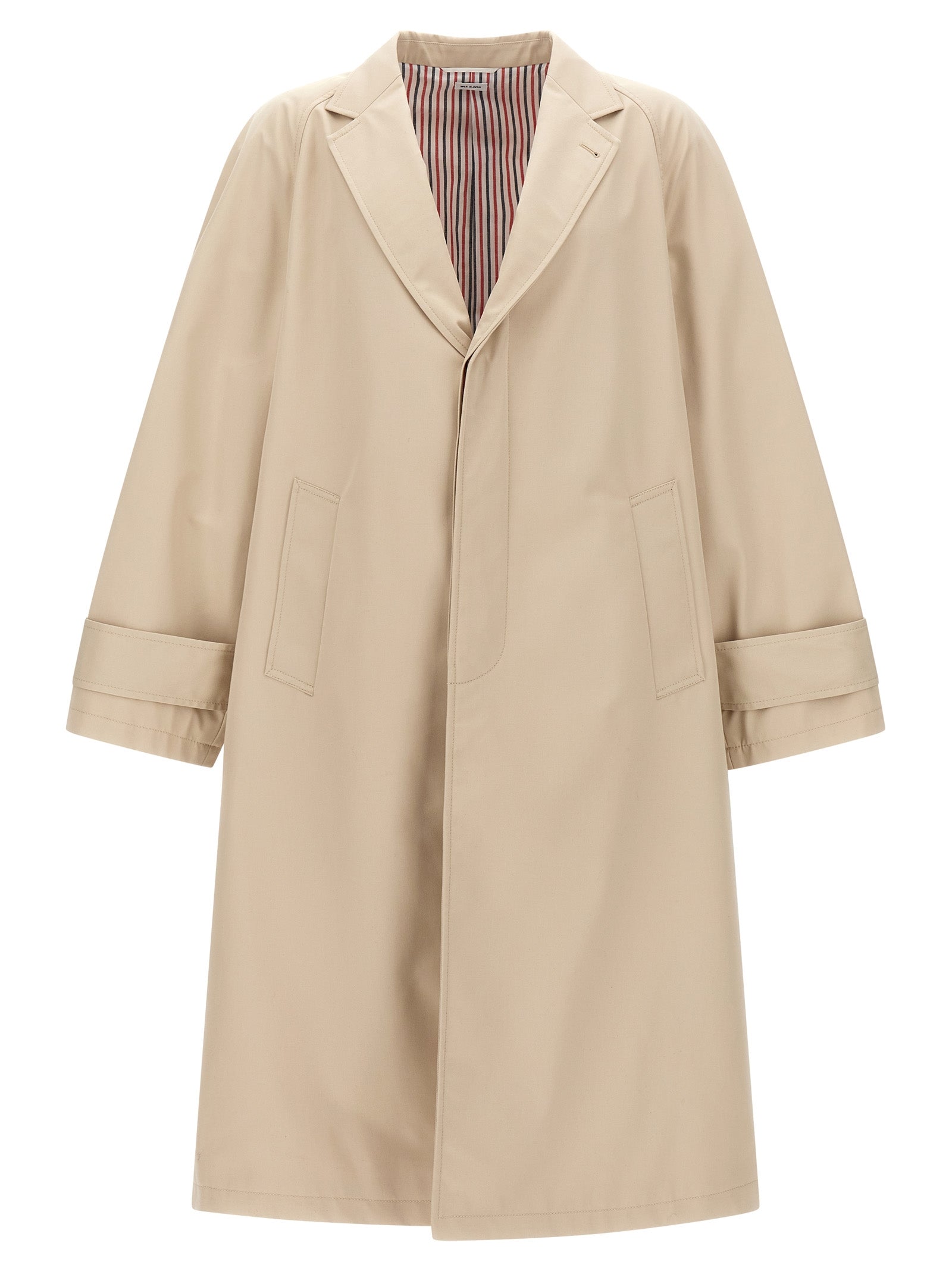 Thom Browne Beiger Wollmantel