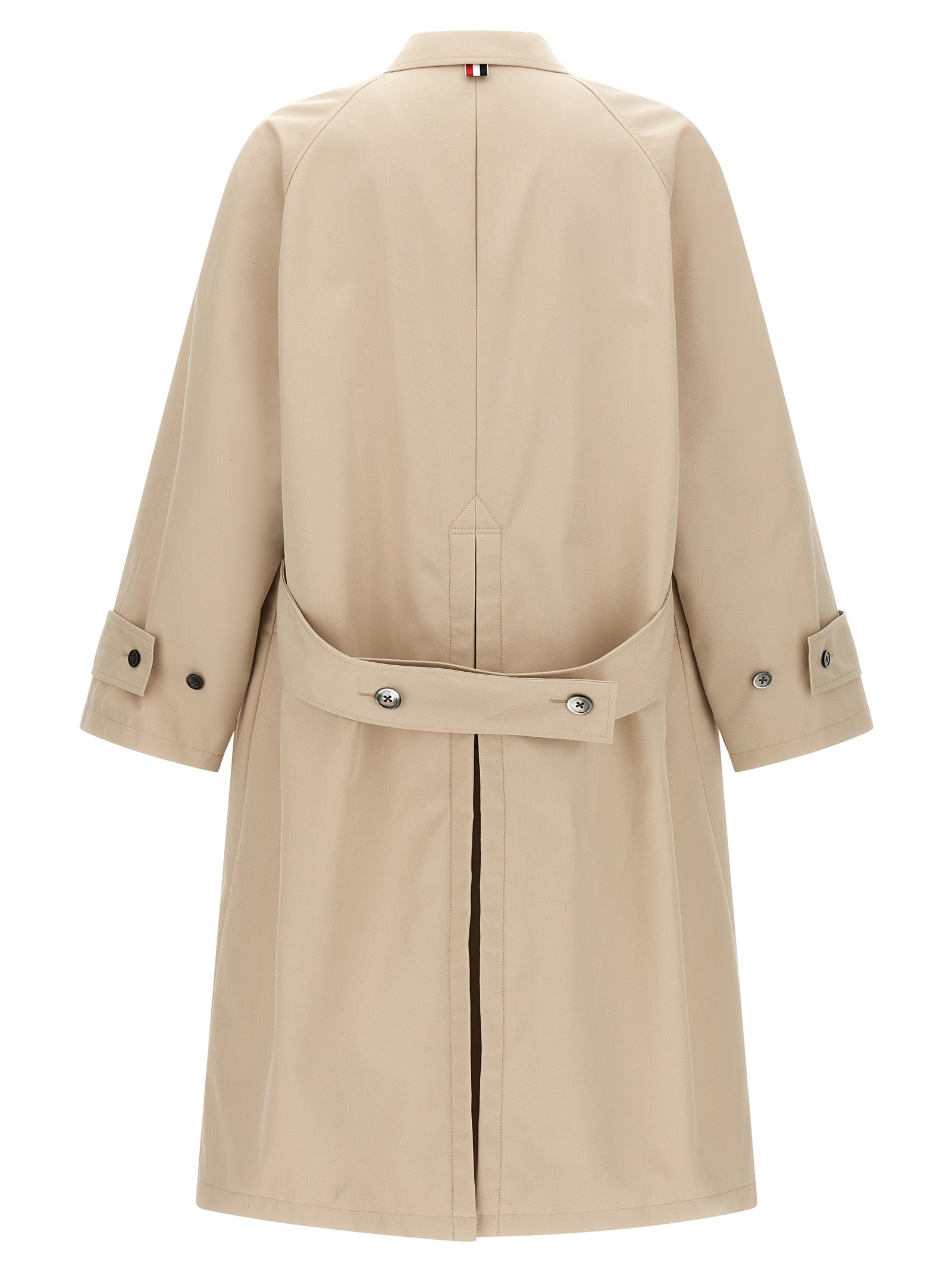 Thom Browne Beiger Wollmantel