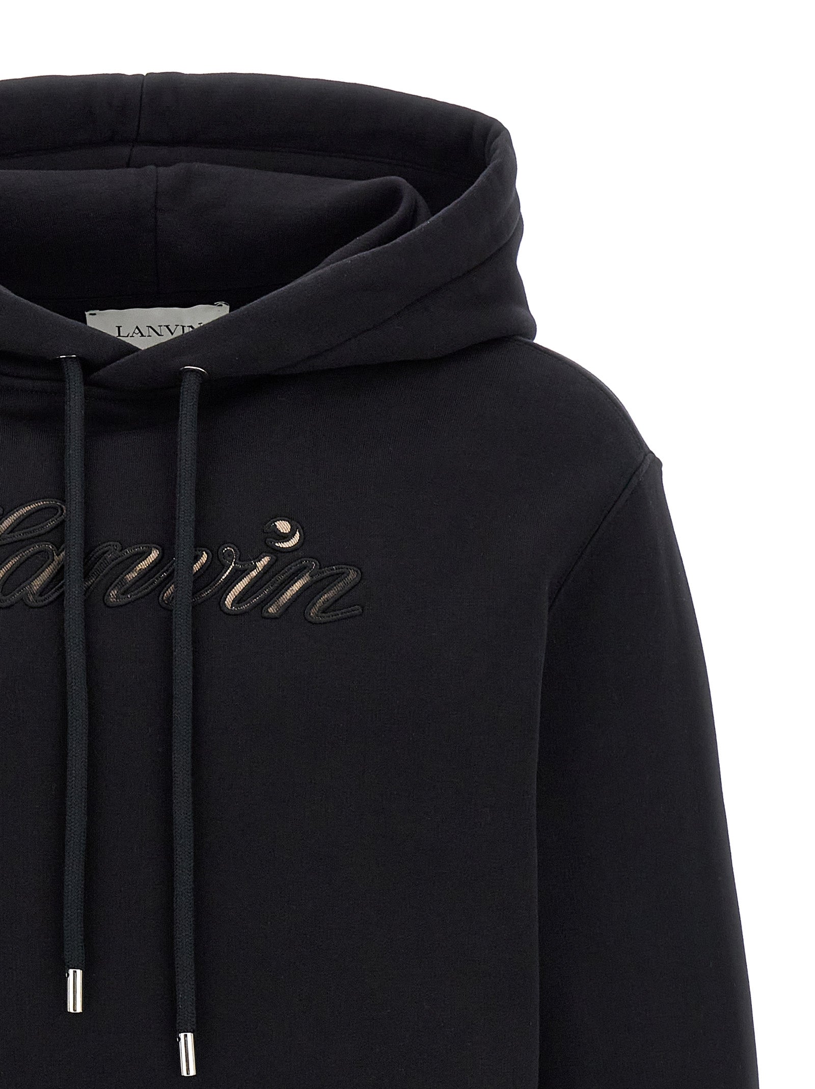 Lanvin Schwarzer Baumwoll-Sweatshirt