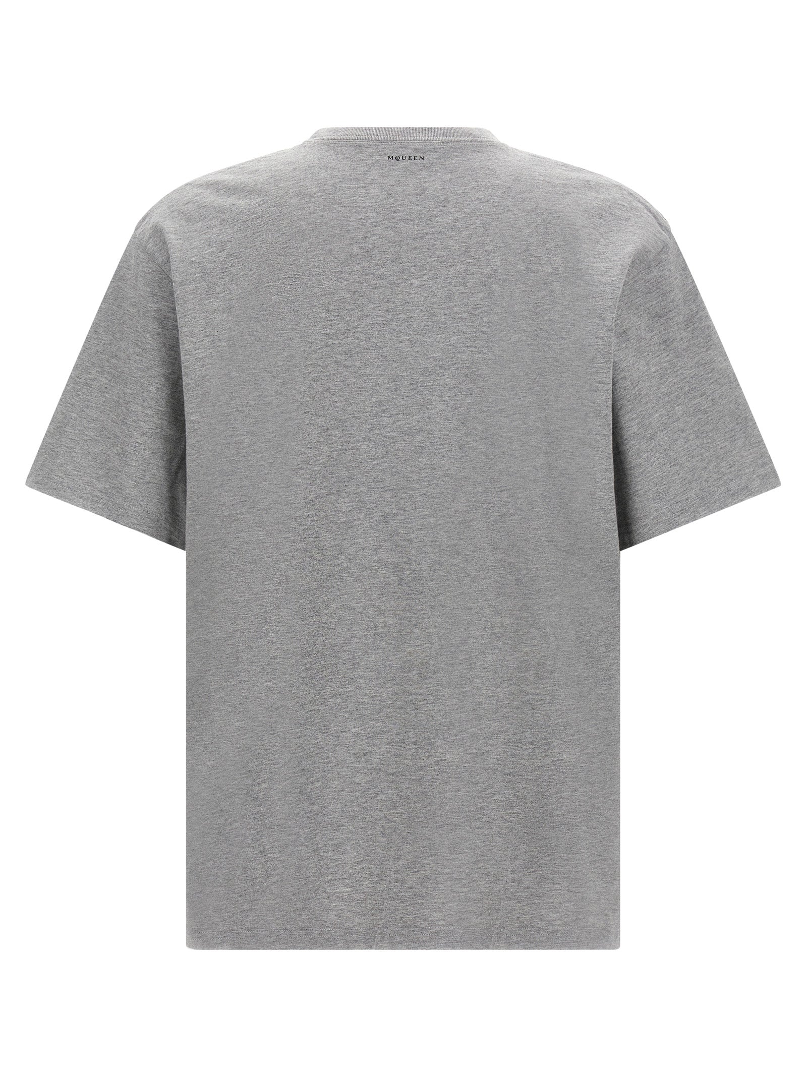 Alexander McQueen Graues Baumwoll-T-Shirt