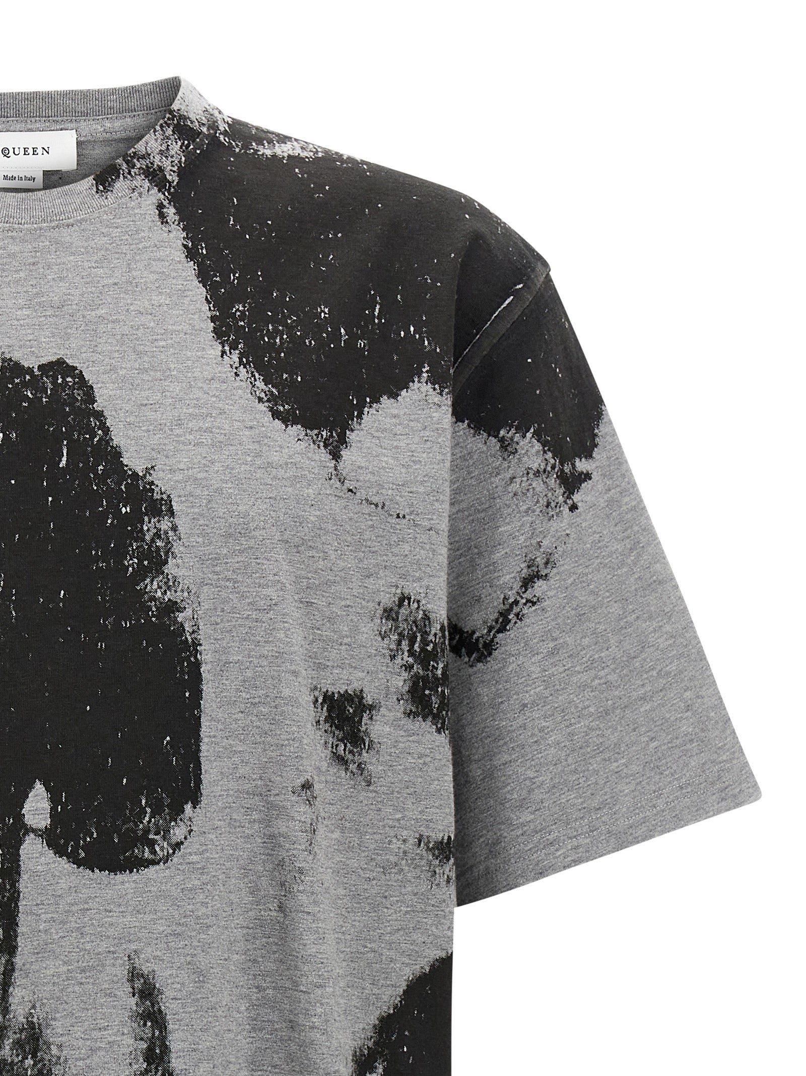 Alexander McQueen Graues Baumwoll-T-Shirt