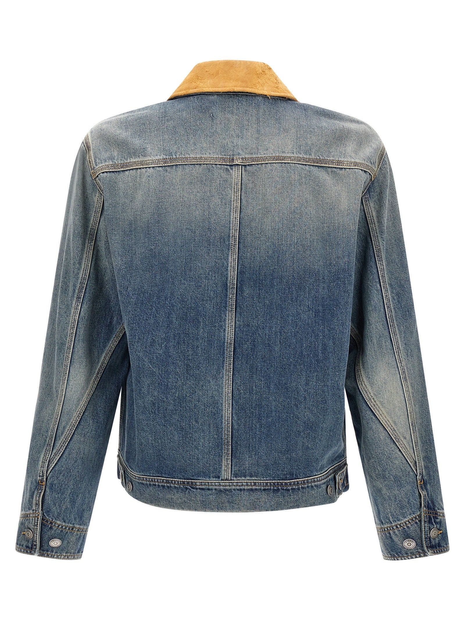 Alexander McQueen Blaue Jeansjacke aus Baumwolle