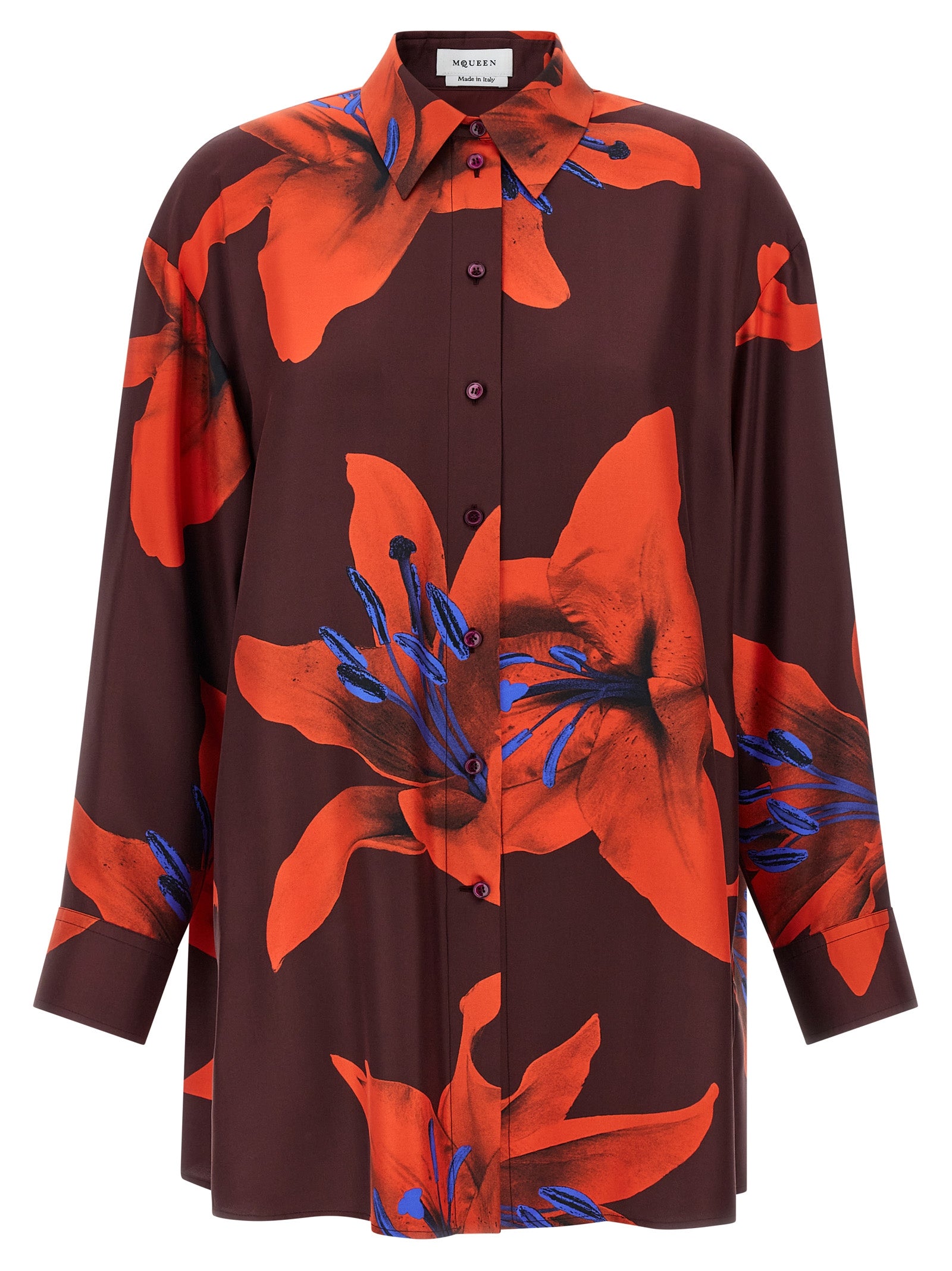 Alexander McQueen Mehrfarbige Seidenbluse